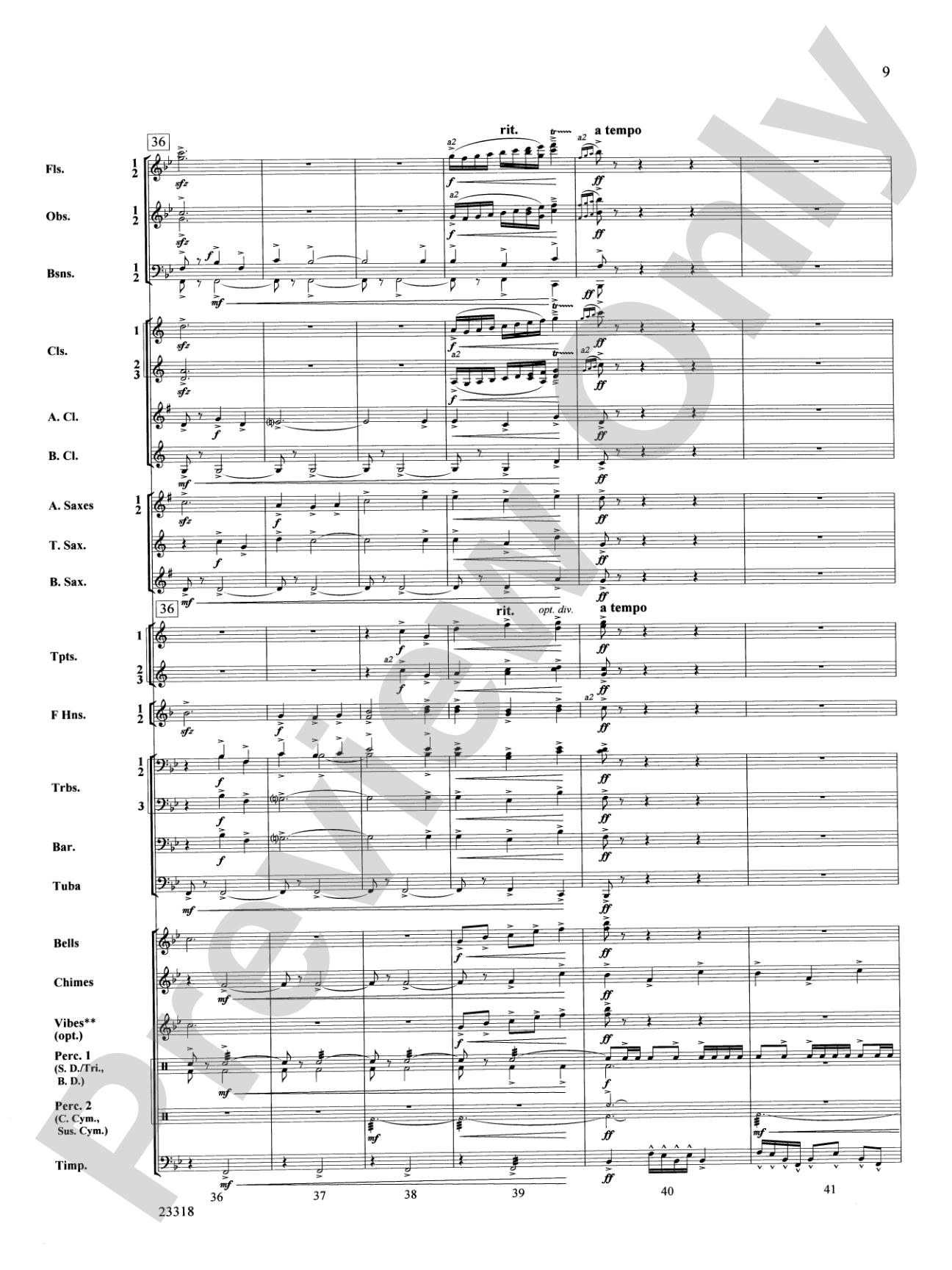 Ceremonial Fanfare: Concert Band Conductor Score & Parts
