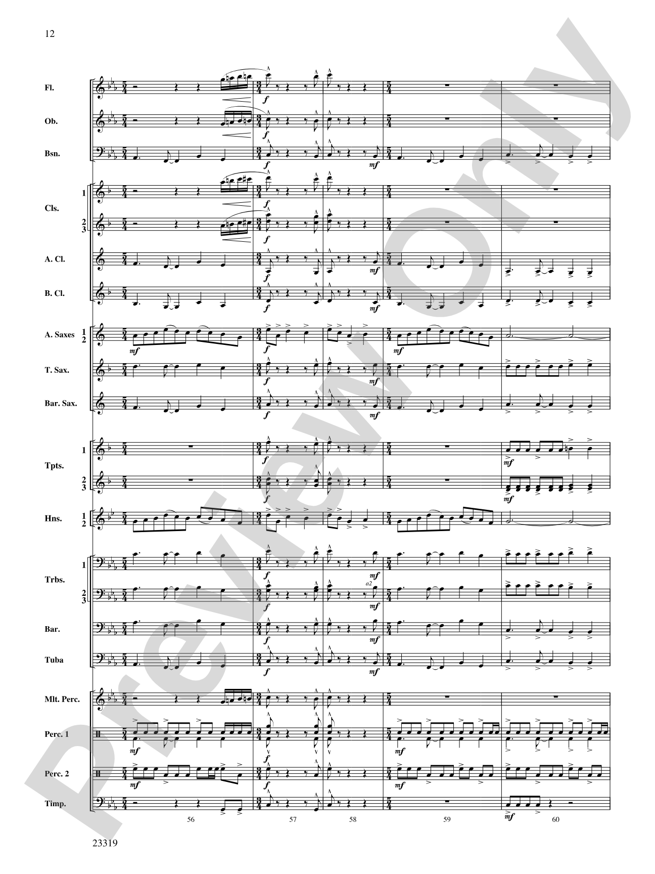Vistas: Concert Band Conductor Score & Parts