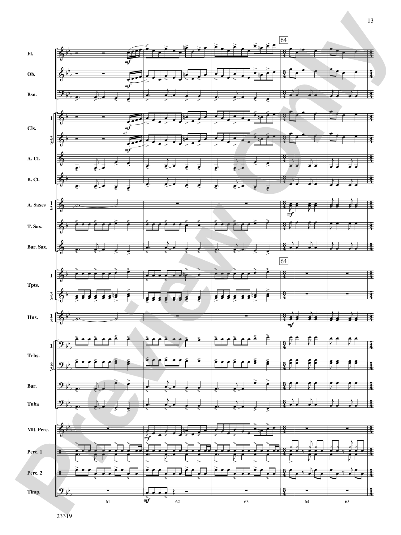Vistas: Concert Band Conductor Score & Parts