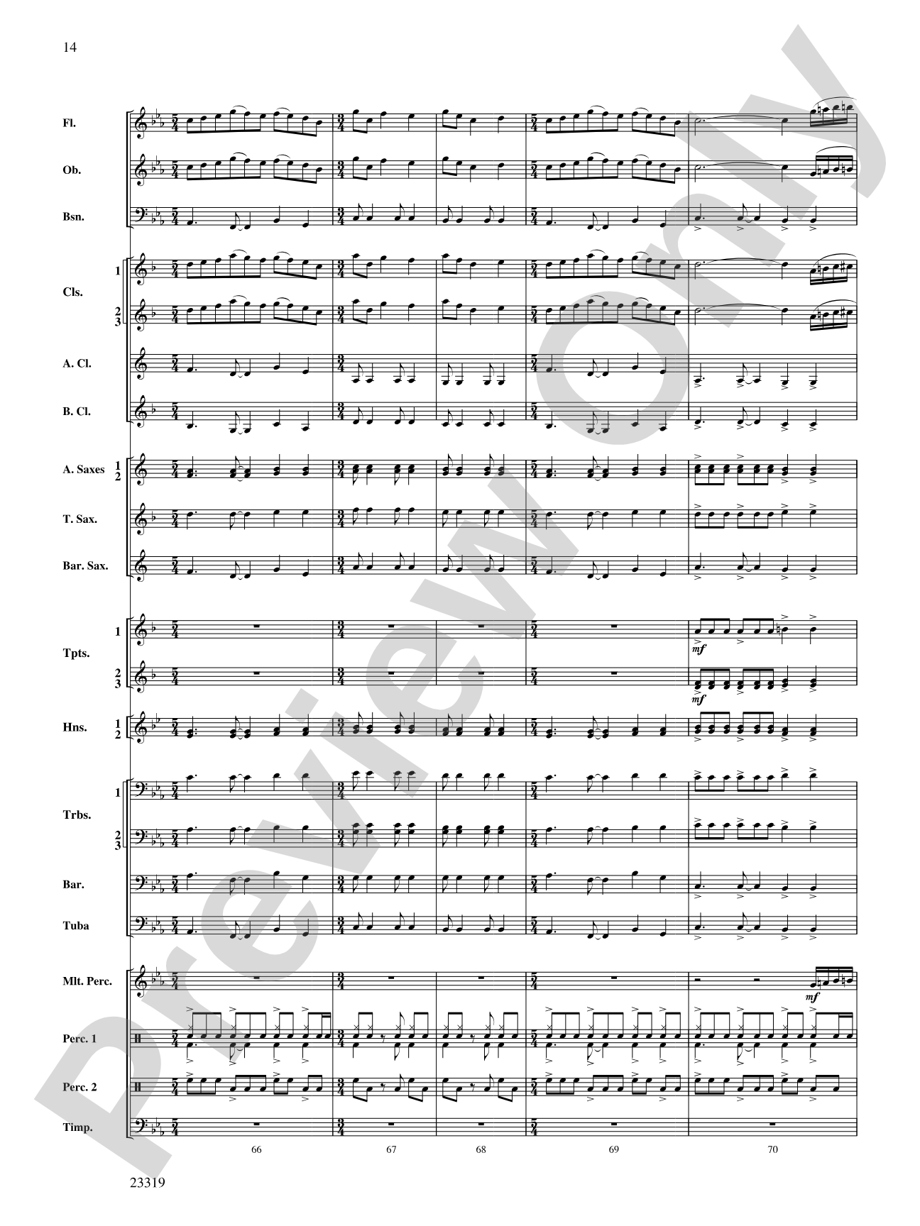 Vistas: Concert Band Conductor Score & Parts