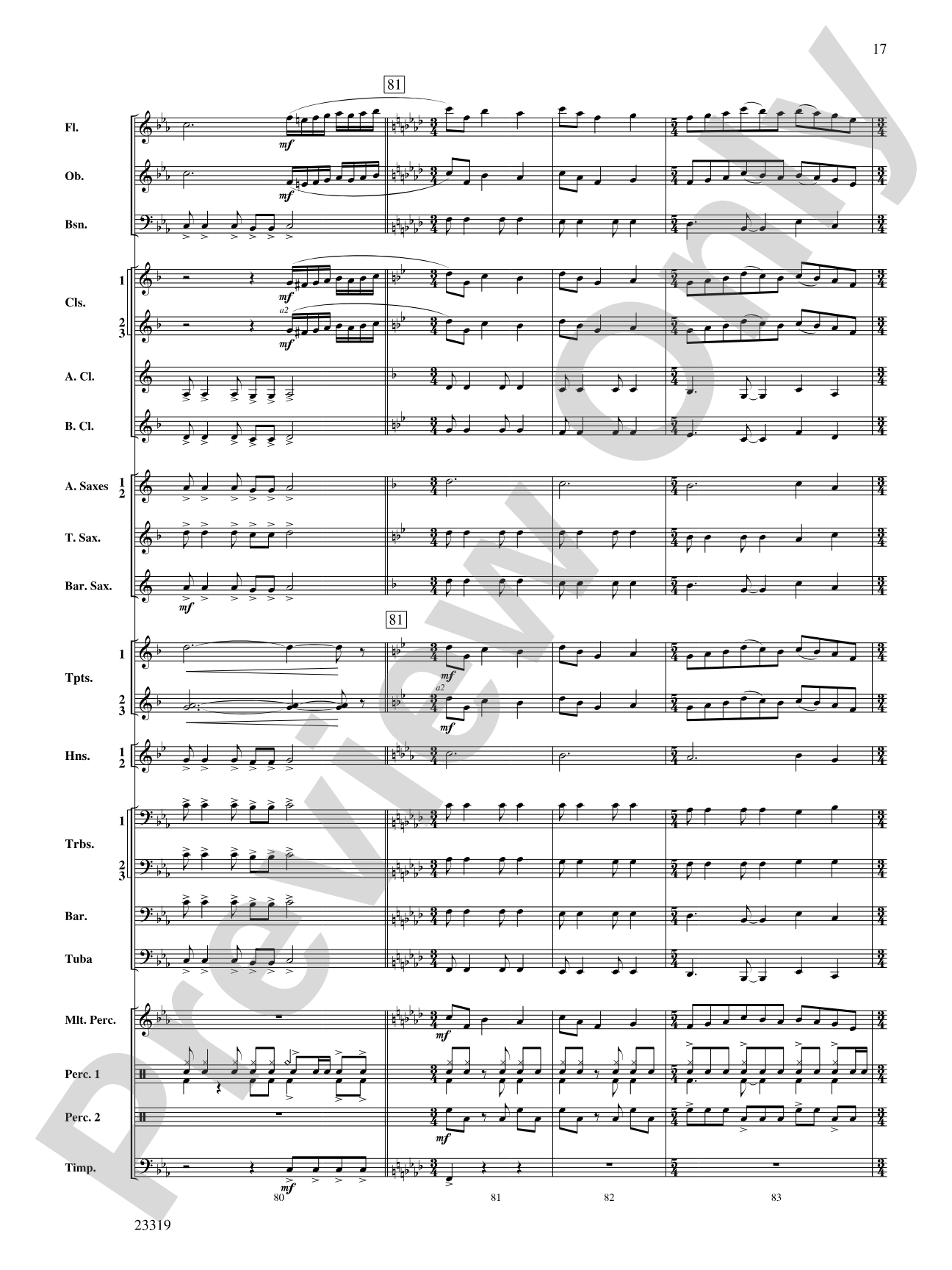 Vistas: Concert Band Conductor Score & Parts