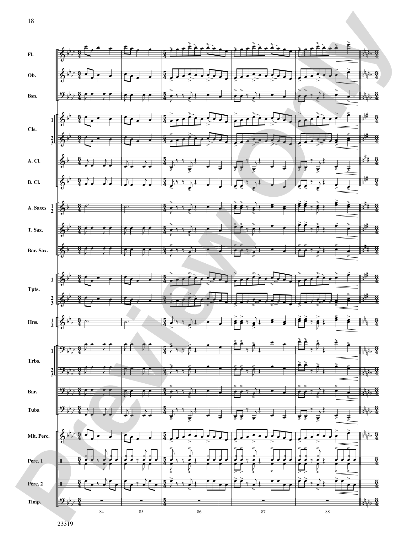 Vistas: Concert Band Conductor Score & Parts