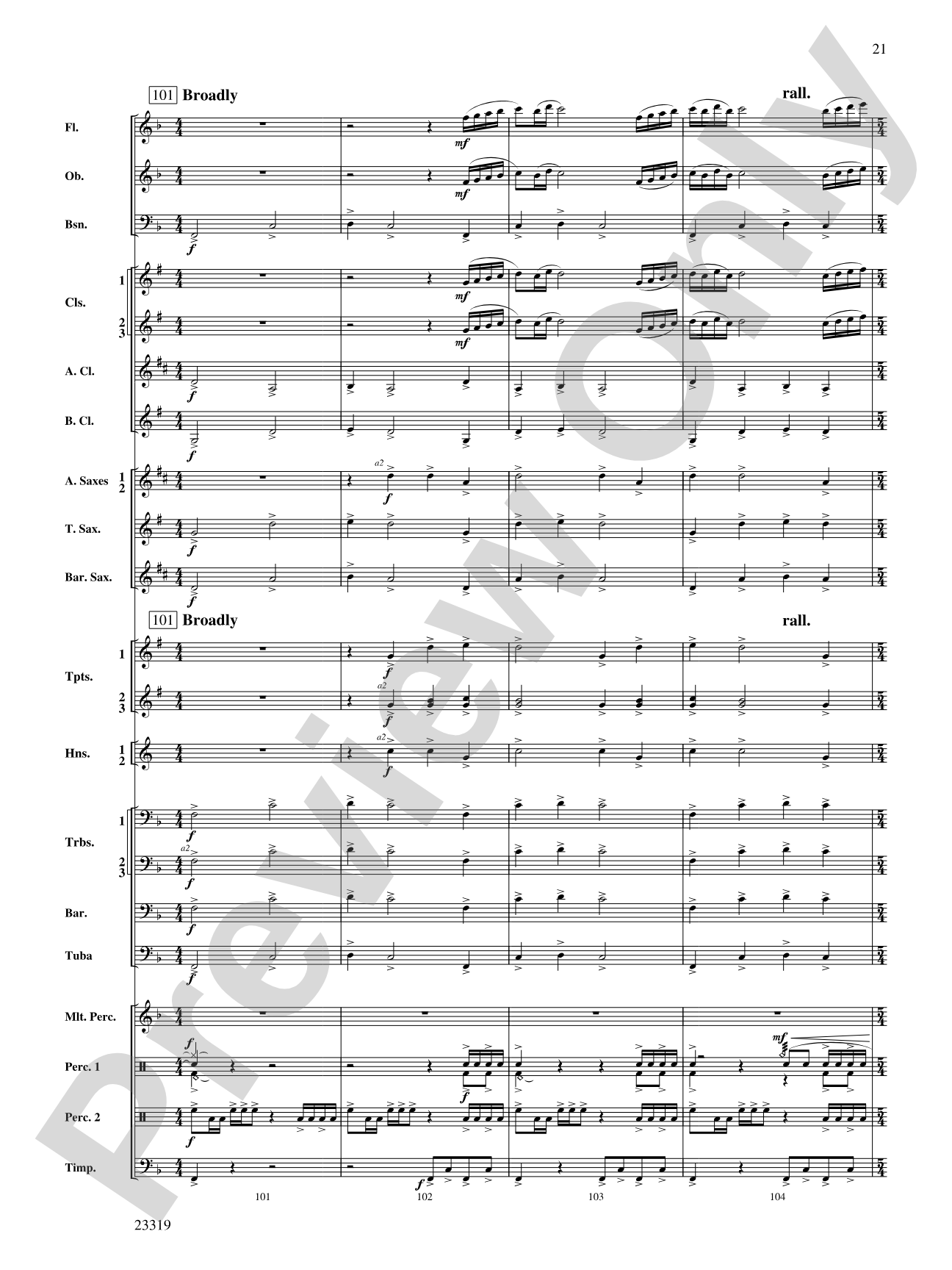 Vistas: Concert Band Conductor Score & Parts