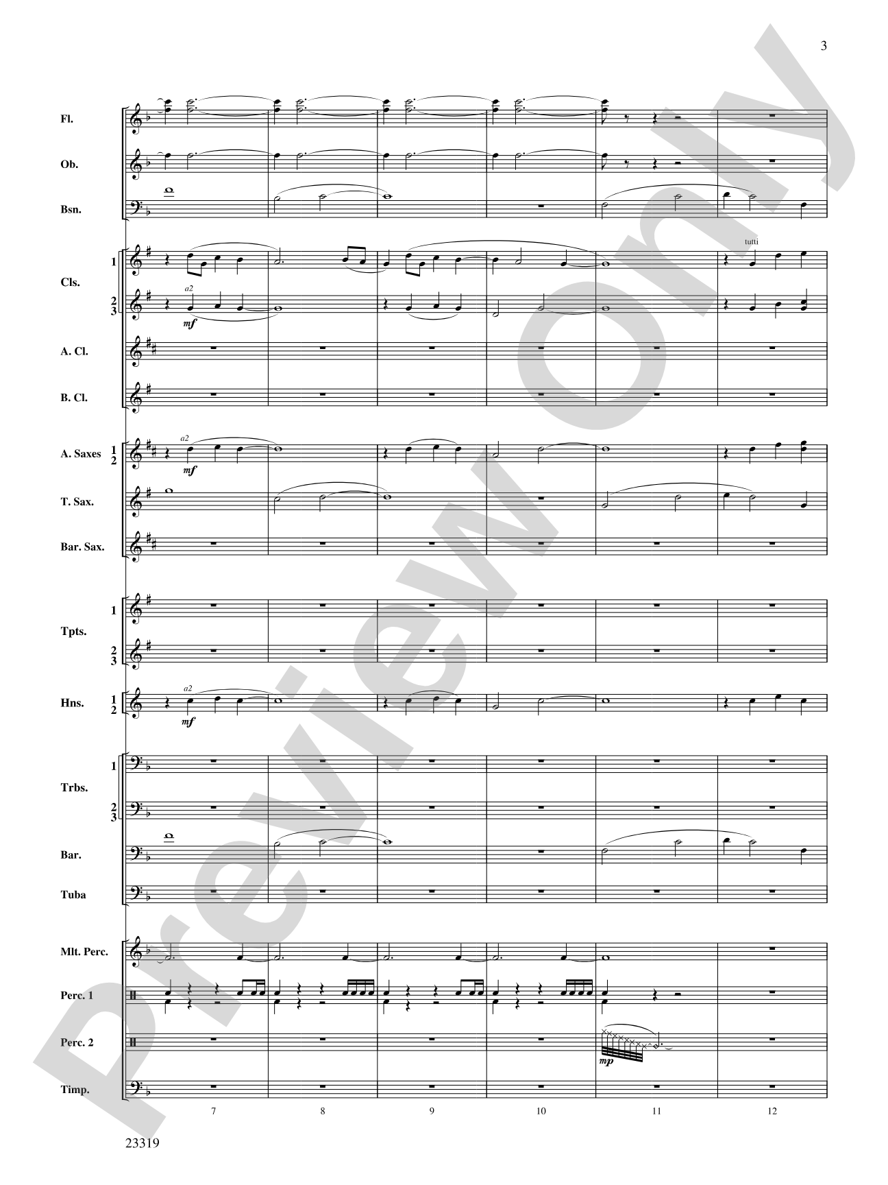 Vistas: Concert Band Conductor Score & Parts