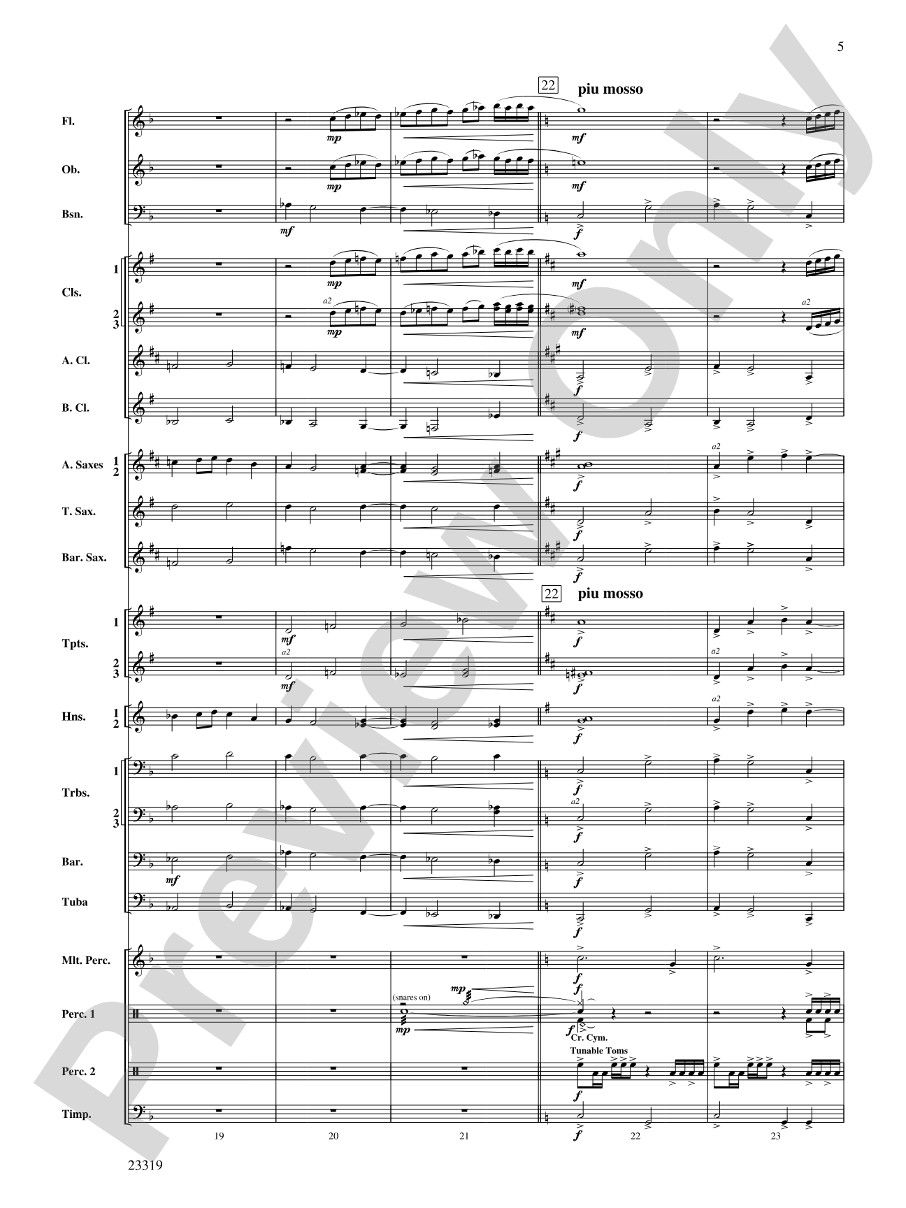 Vistas: Concert Band Conductor Score & Parts