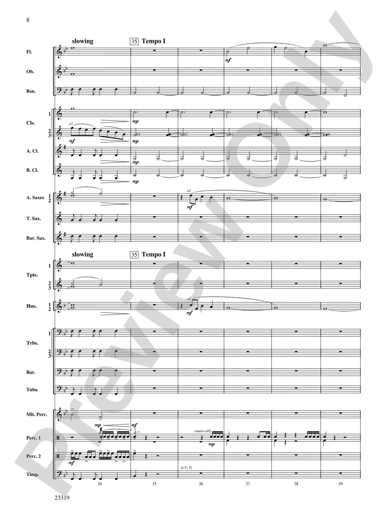 Vistas: Concert Band Conductor Score & Parts