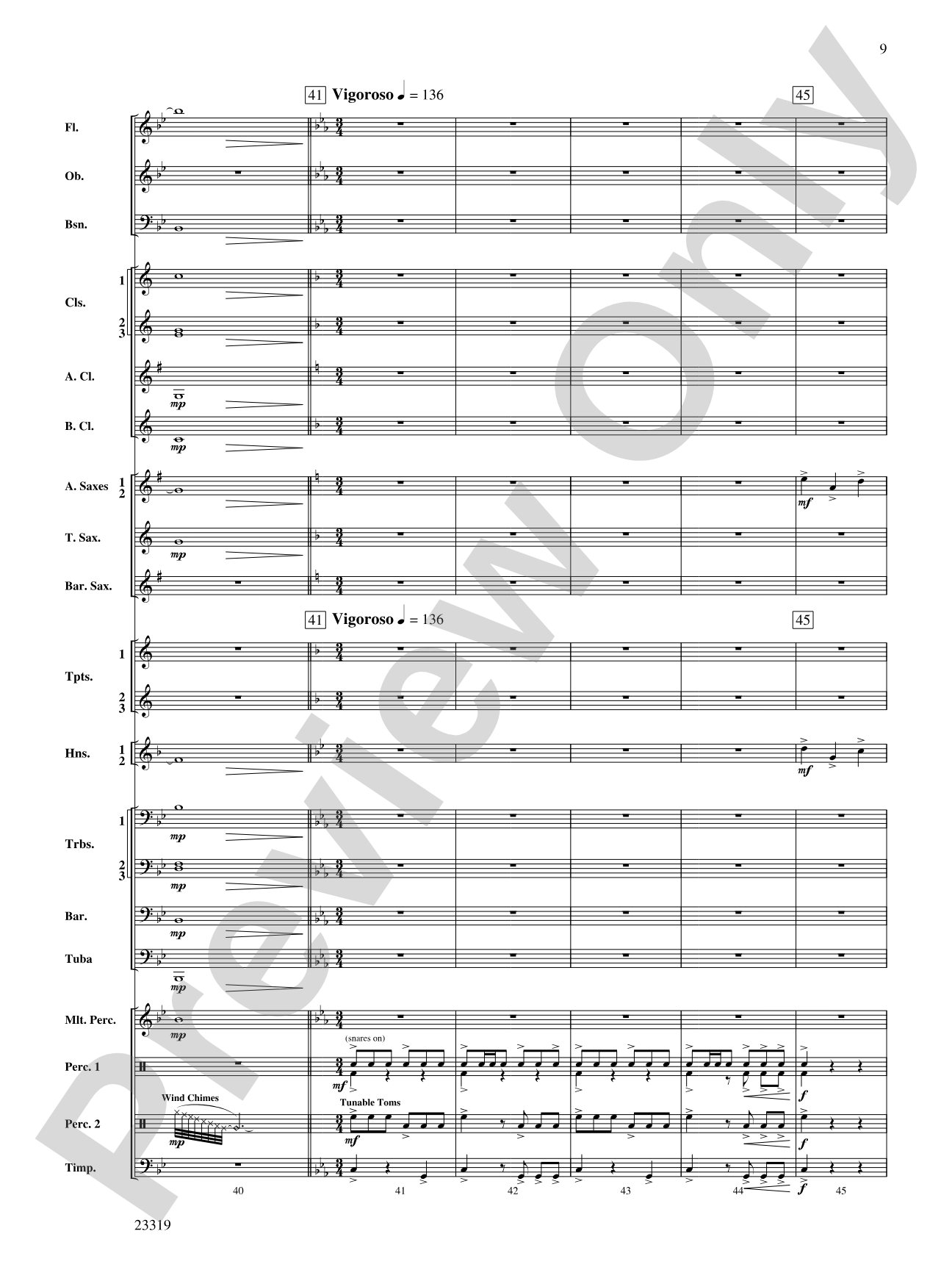 Vistas: Concert Band Conductor Score & Parts