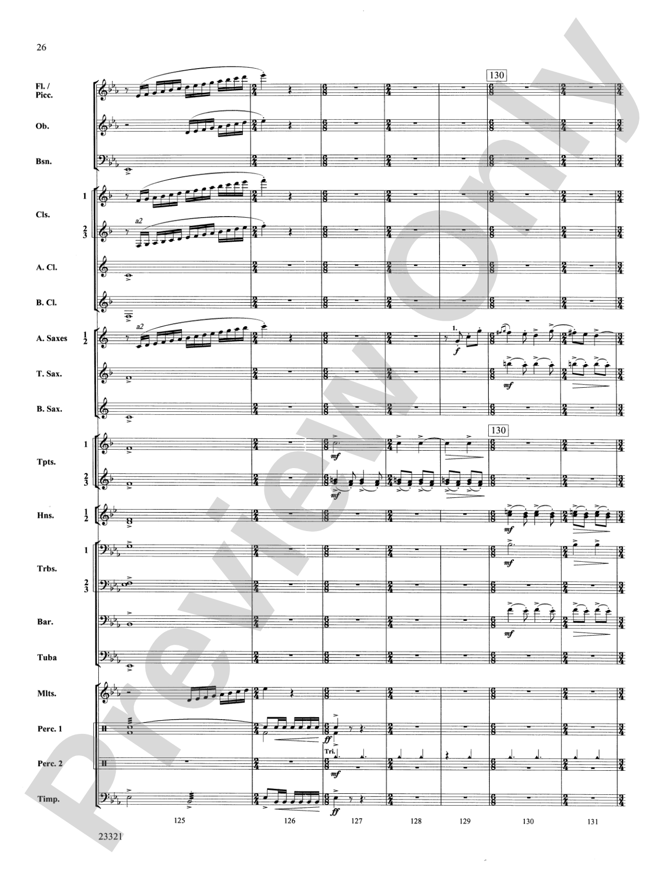 Pride of the Grenadiers: Concert Band Conductor Score & Parts