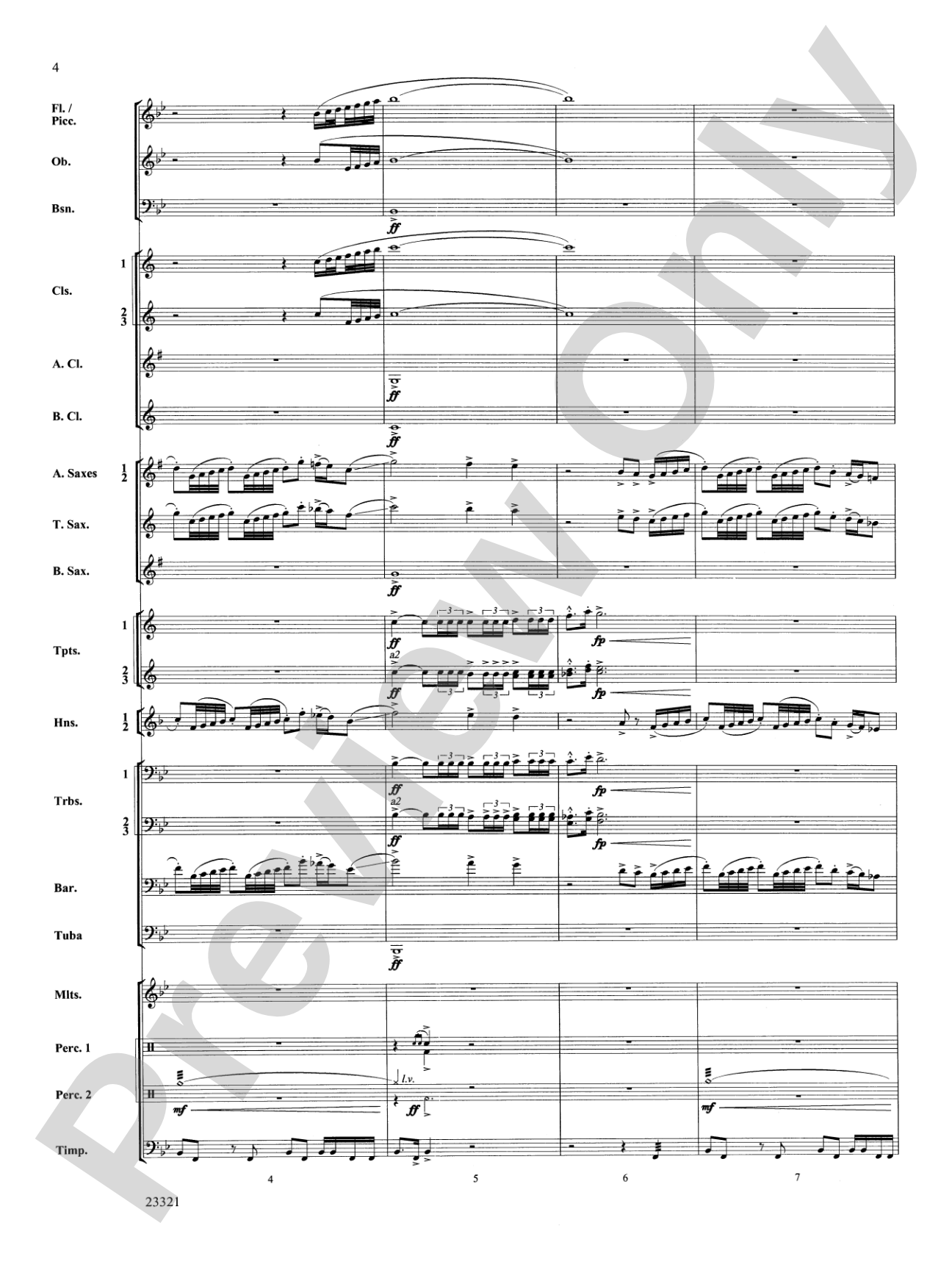 Pride of the Grenadiers: Concert Band Conductor Score & Parts