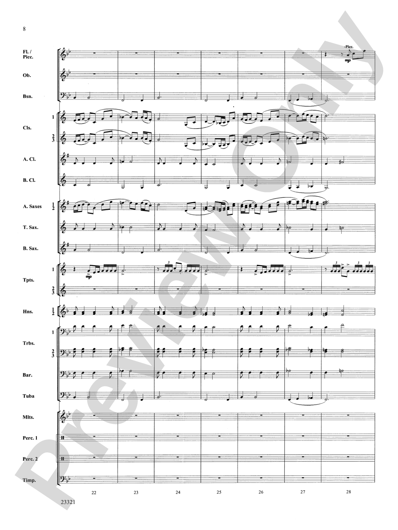 Pride of the Grenadiers: Concert Band Conductor Score & Parts