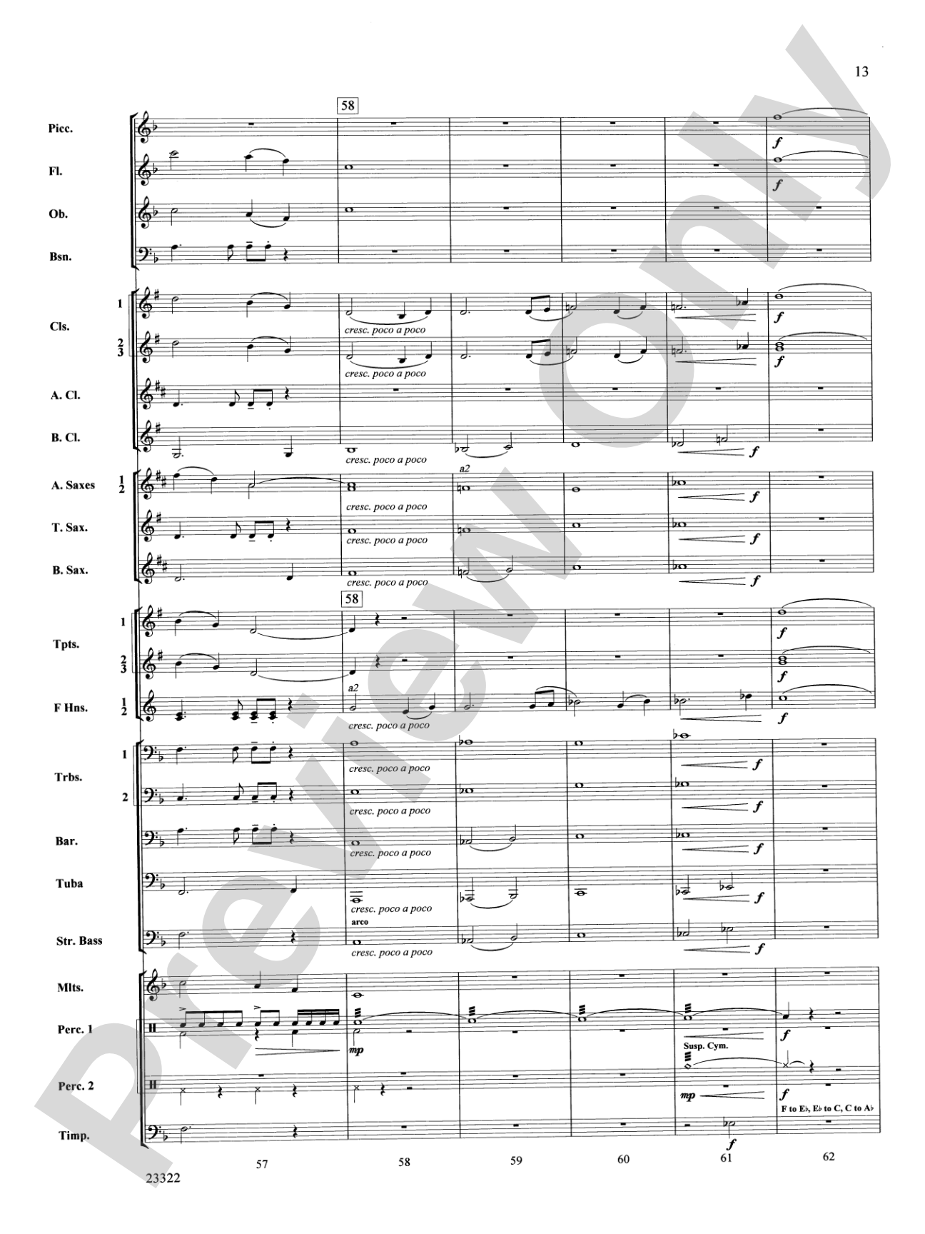 Cheyenne Cañon: Concert Band Conductor Score & Parts