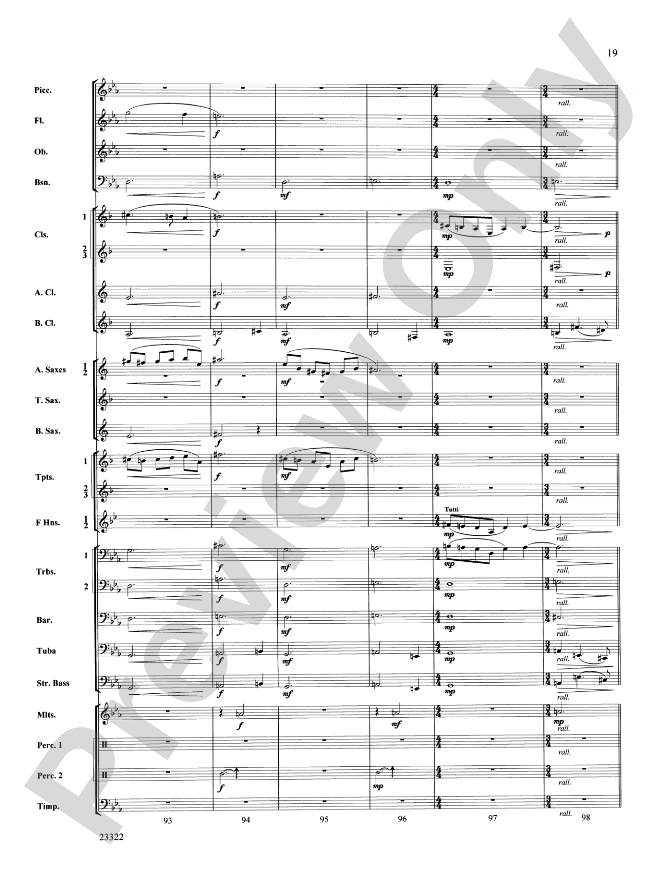 Cheyenne Cañon: Concert Band Conductor Score & Parts