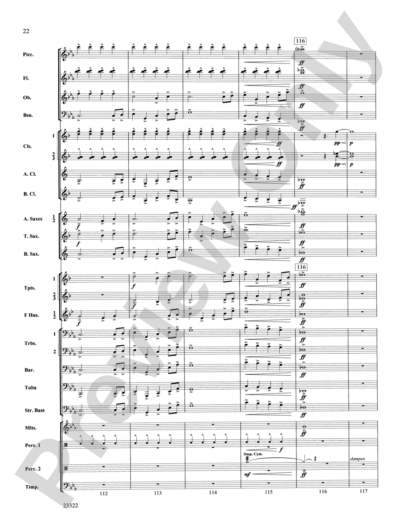 Cheyenne Cañon: Concert Band Conductor Score & Parts