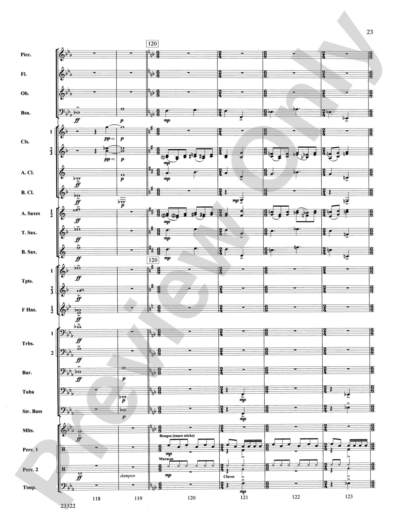 Cheyenne Cañon: Concert Band Conductor Score & Parts