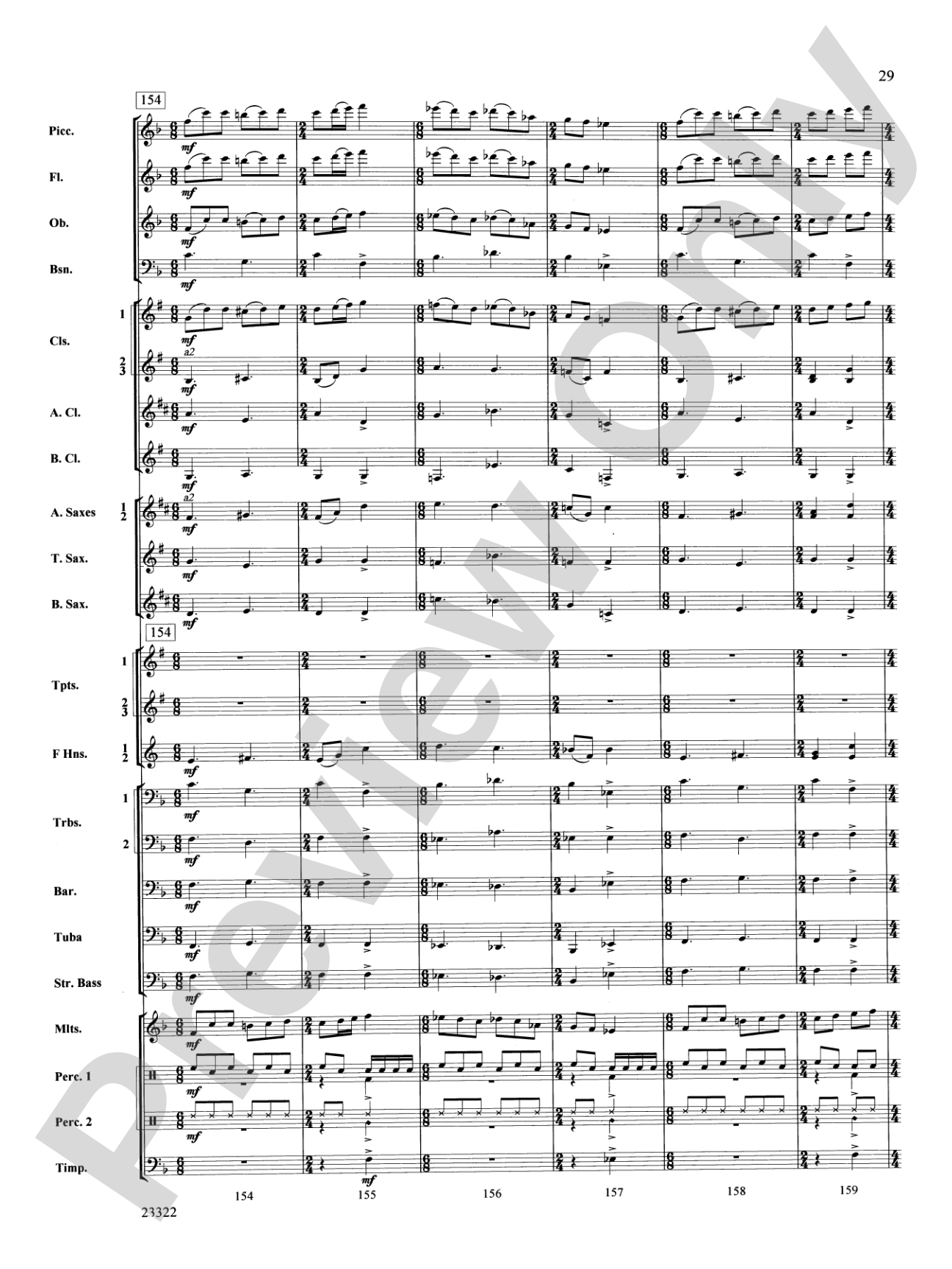 Cheyenne Cañon: Concert Band Conductor Score & Parts