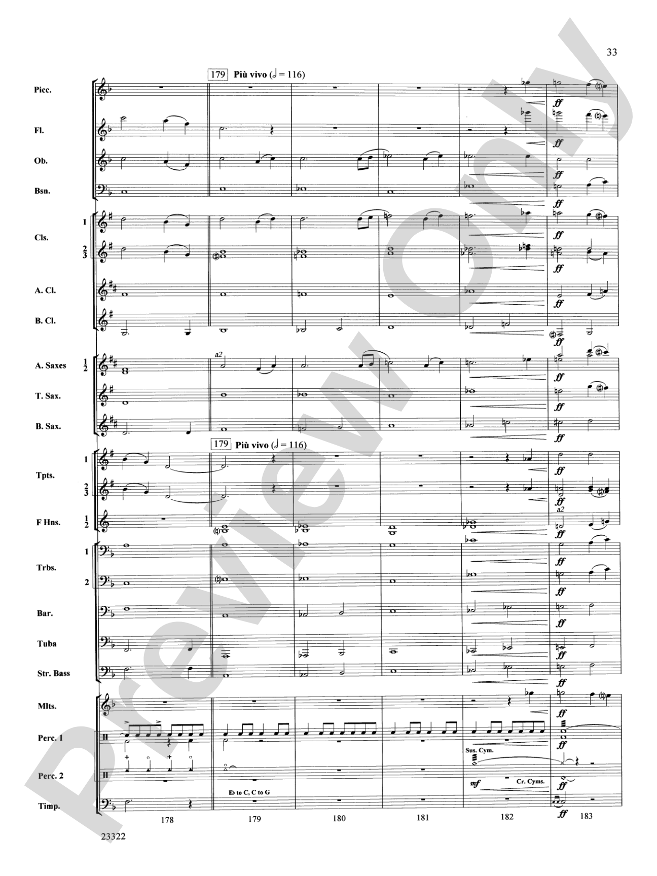 Cheyenne Cañon: Concert Band Conductor Score & Parts
