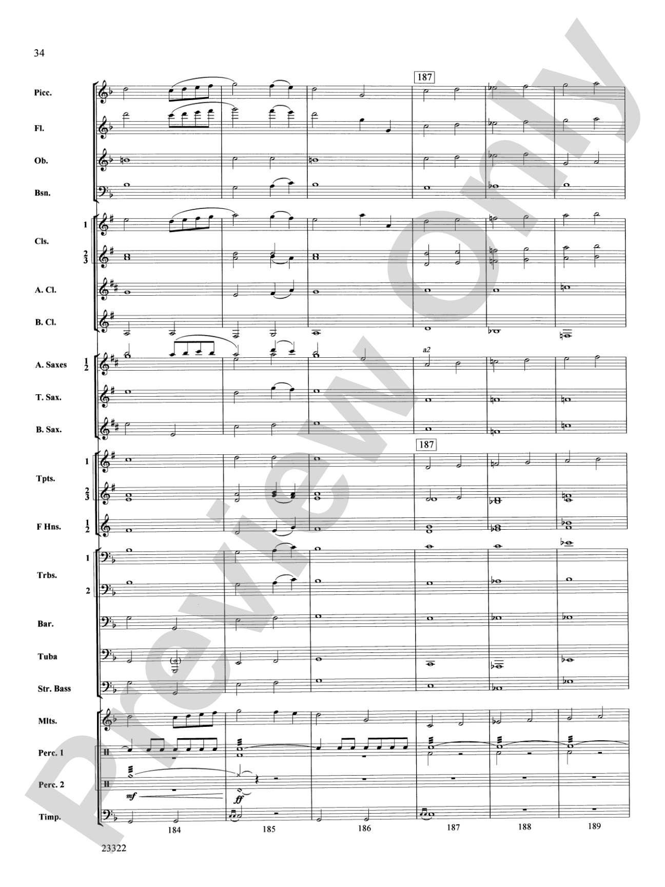 Cheyenne Cañon: Concert Band Conductor Score & Parts