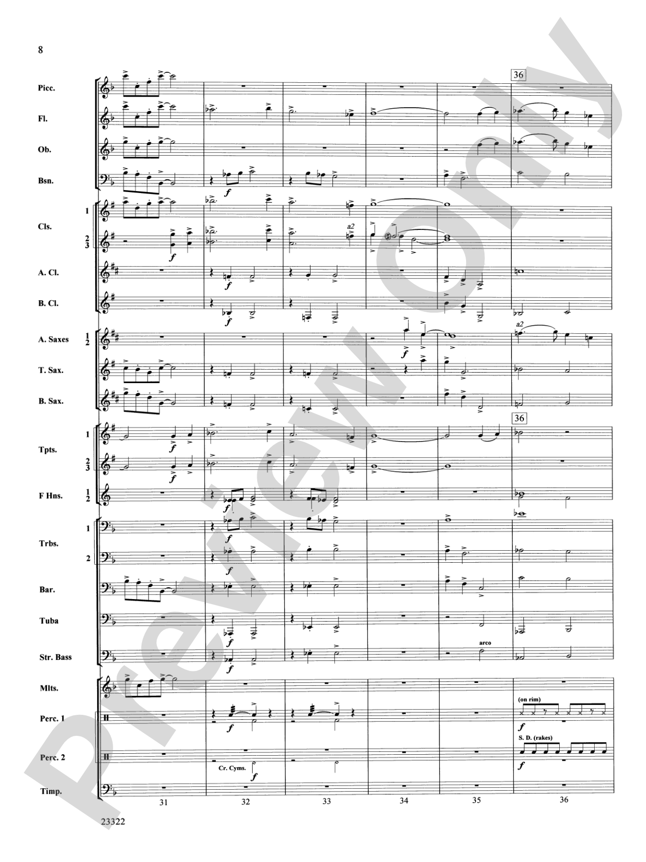 Cheyenne Cañon: Concert Band Conductor Score & Parts