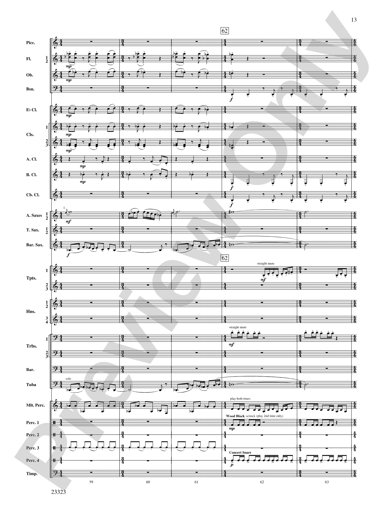 Thanksgiving: Concert Band Conductor Score & Parts