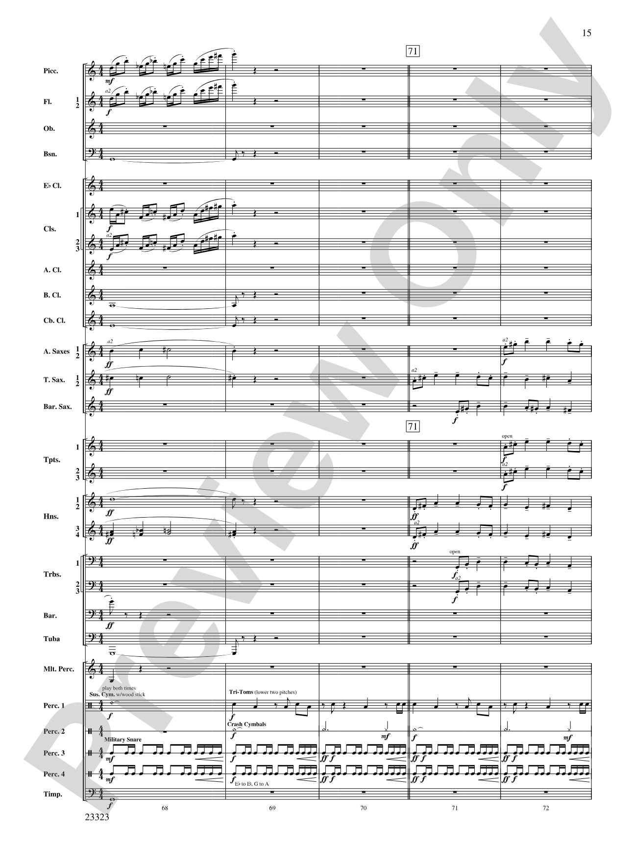 Thanksgiving: Concert Band Conductor Score & Parts