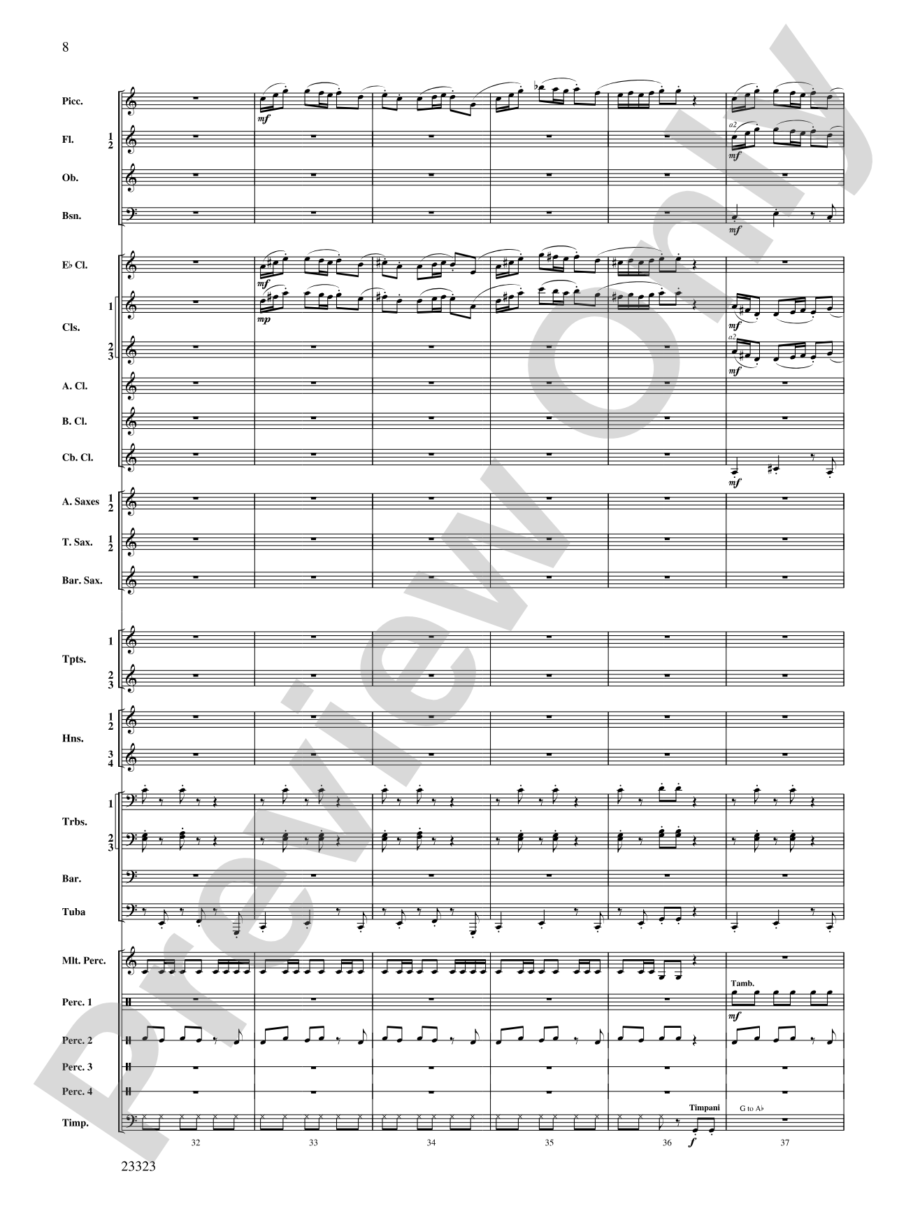 Thanksgiving: Concert Band Conductor Score & Parts
