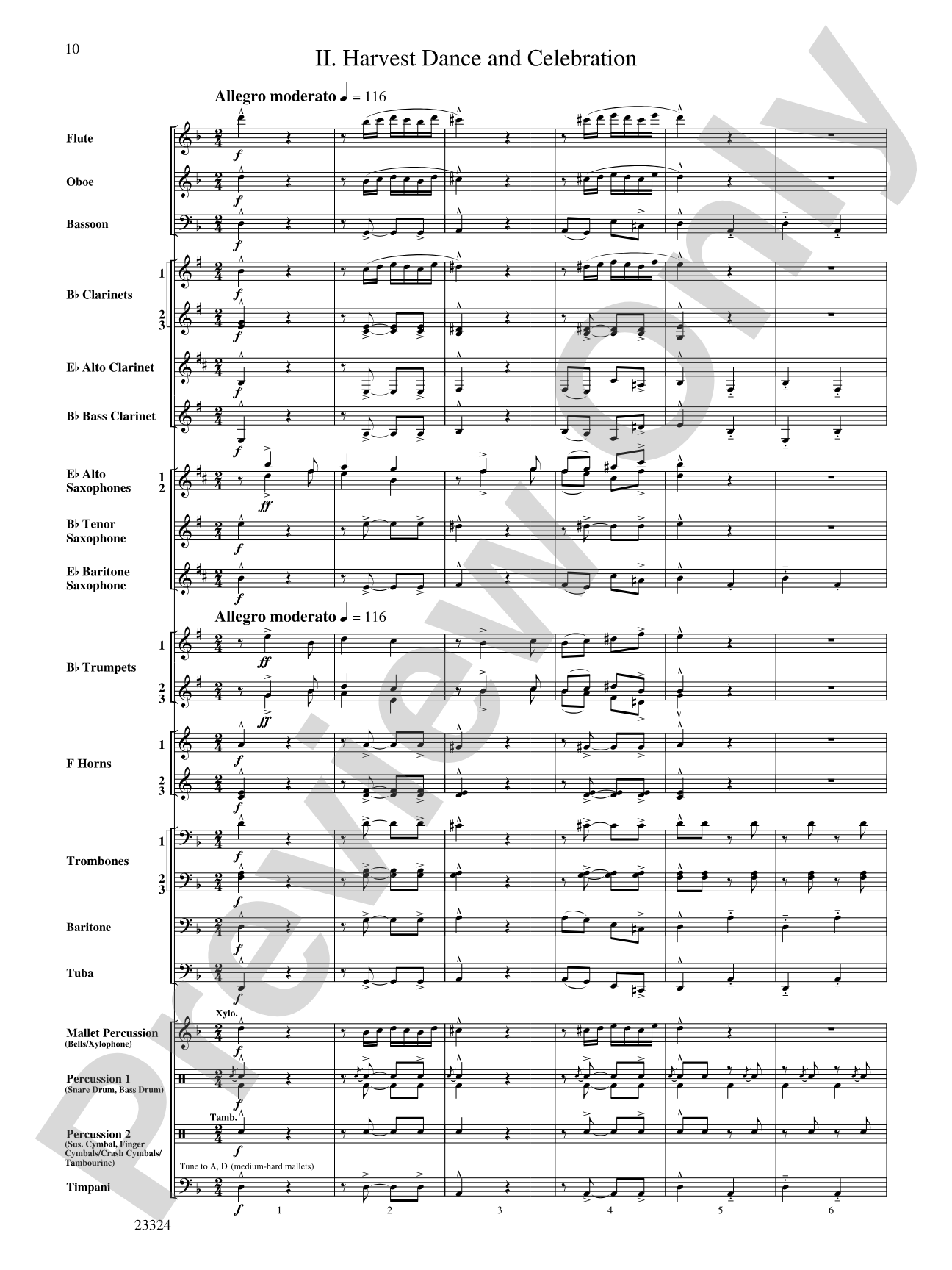 Two Russian Sketches: Concert Band Conductor Score & Parts