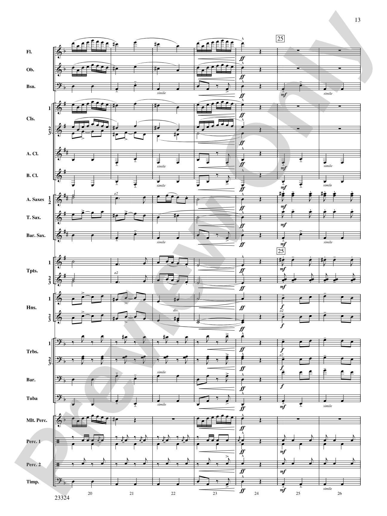 Two Russian Sketches: Concert Band Conductor Score & Parts
