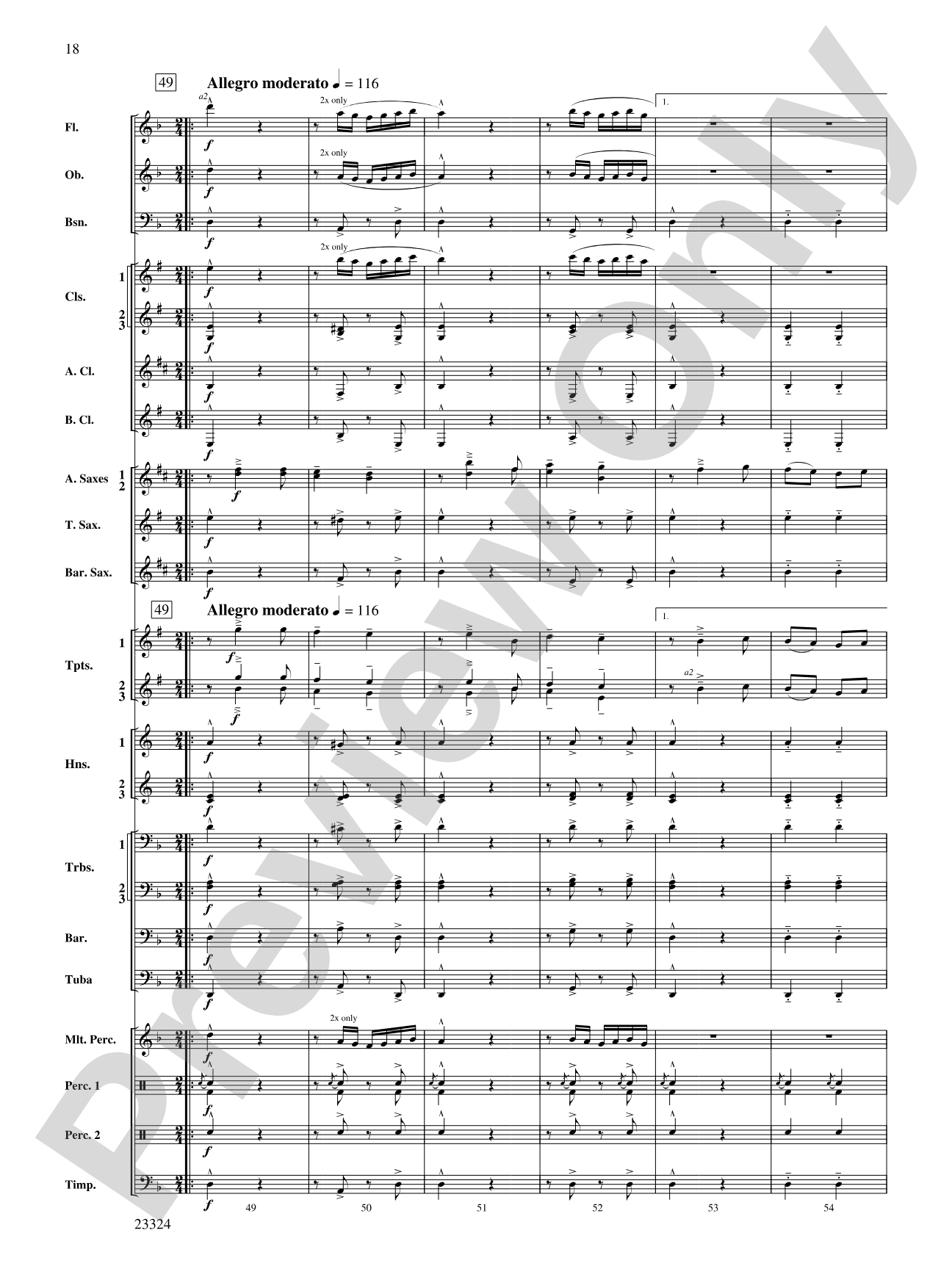 Two Russian Sketches: Concert Band Conductor Score & Parts