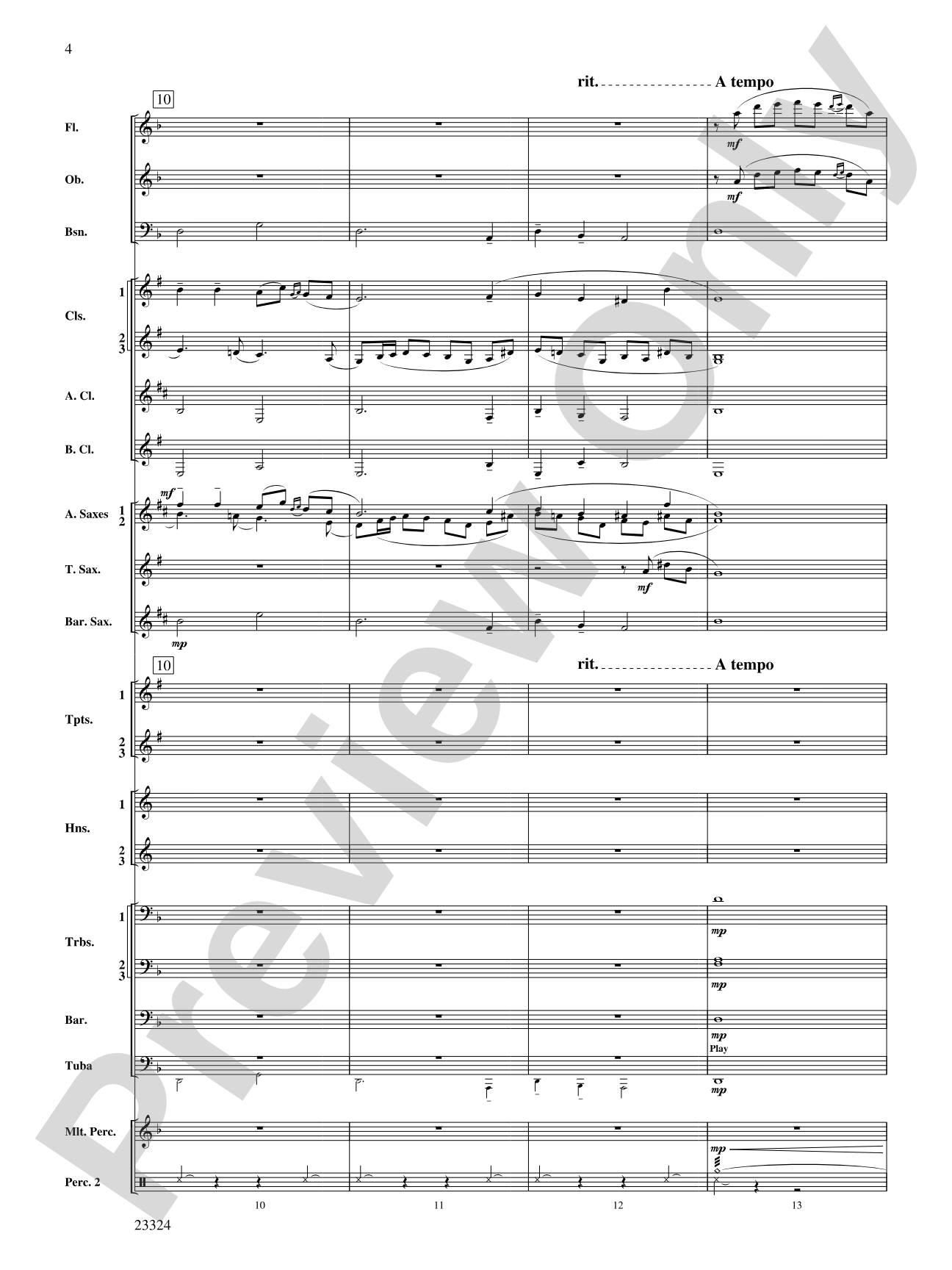 Two Russian Sketches: Concert Band Conductor Score & Parts