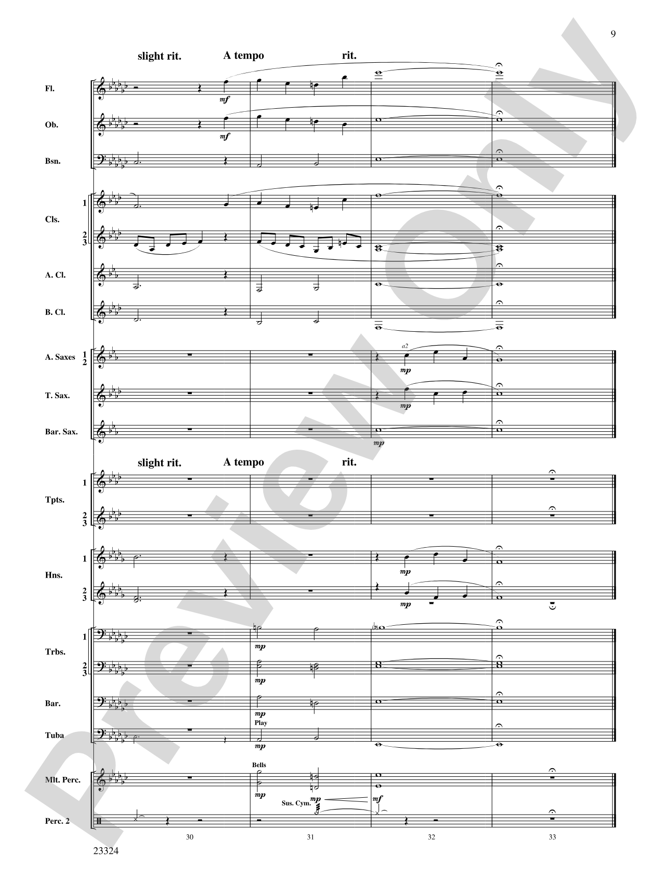 Two Russian Sketches: Concert Band Conductor Score & Parts