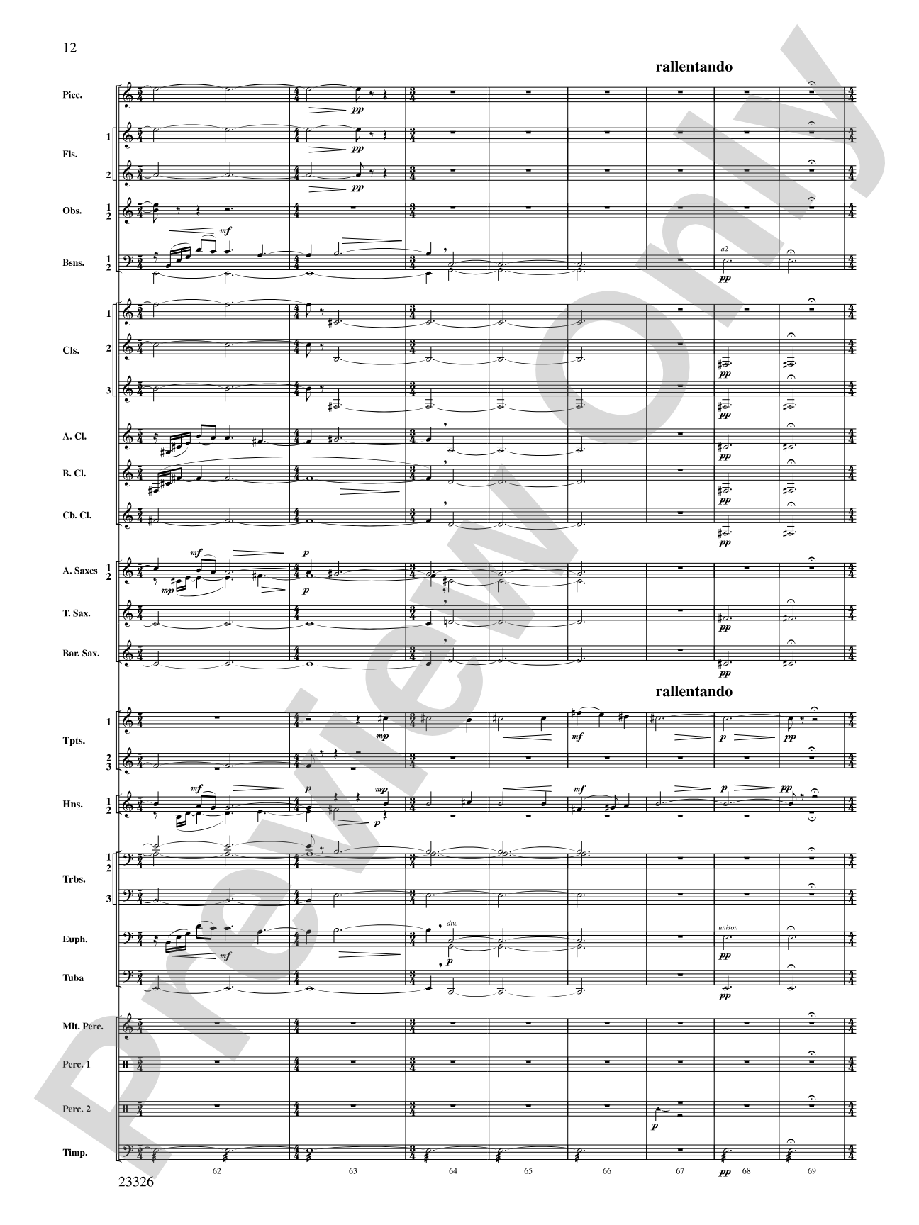 Fantasia (on "Black Is the Color of My True Love's Hair"): Concert Band Conductor Score & Parts