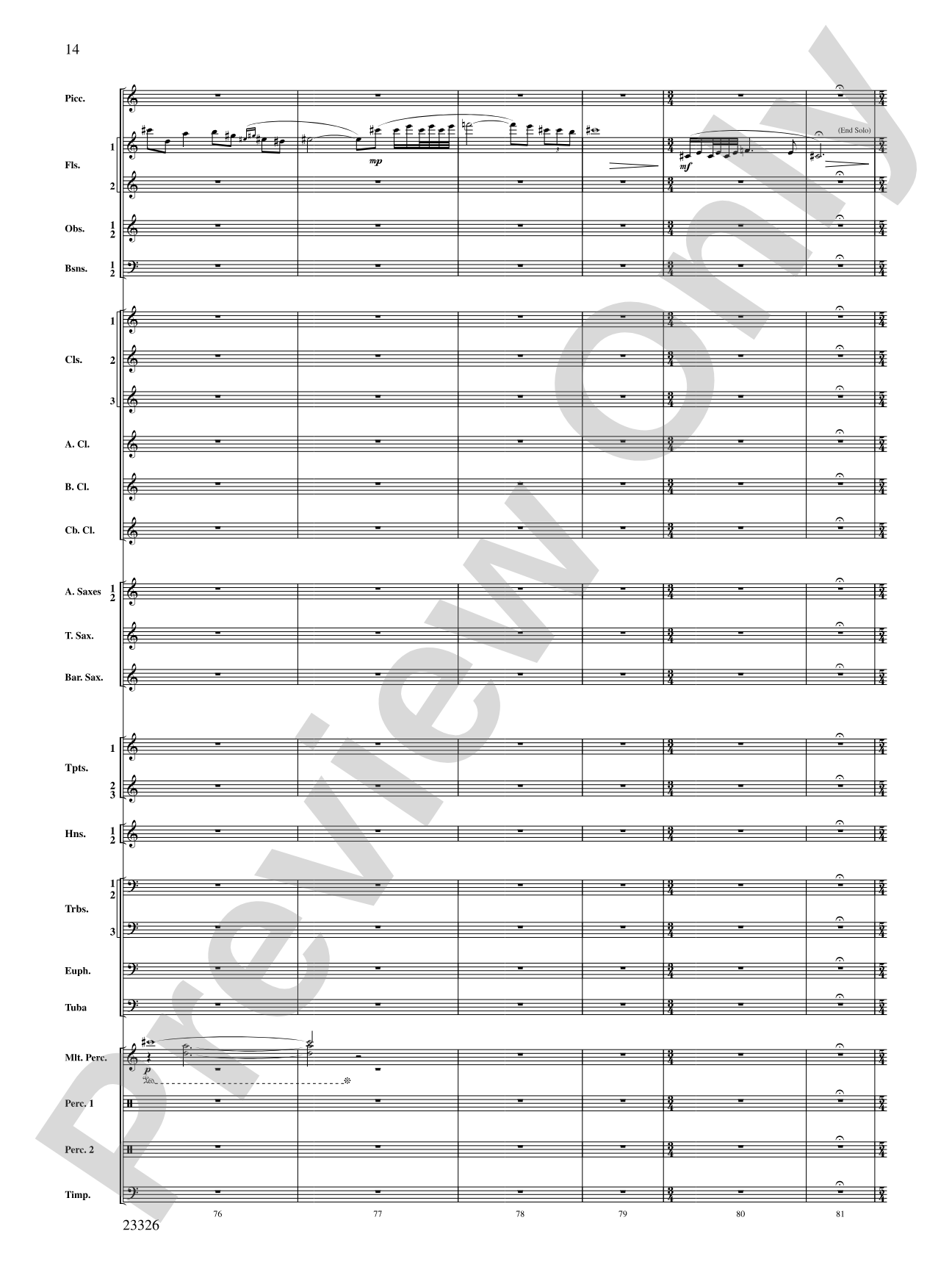 Fantasia (on "Black Is the Color of My True Love's Hair"): Concert Band Conductor Score & Parts