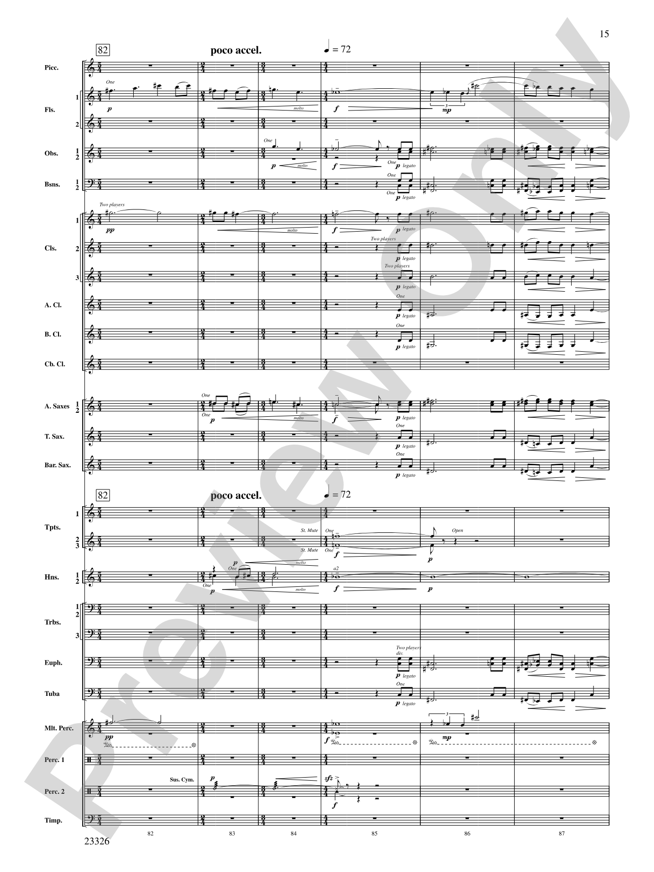 Fantasia (on "Black Is the Color of My True Love's Hair"): Concert Band Conductor Score & Parts