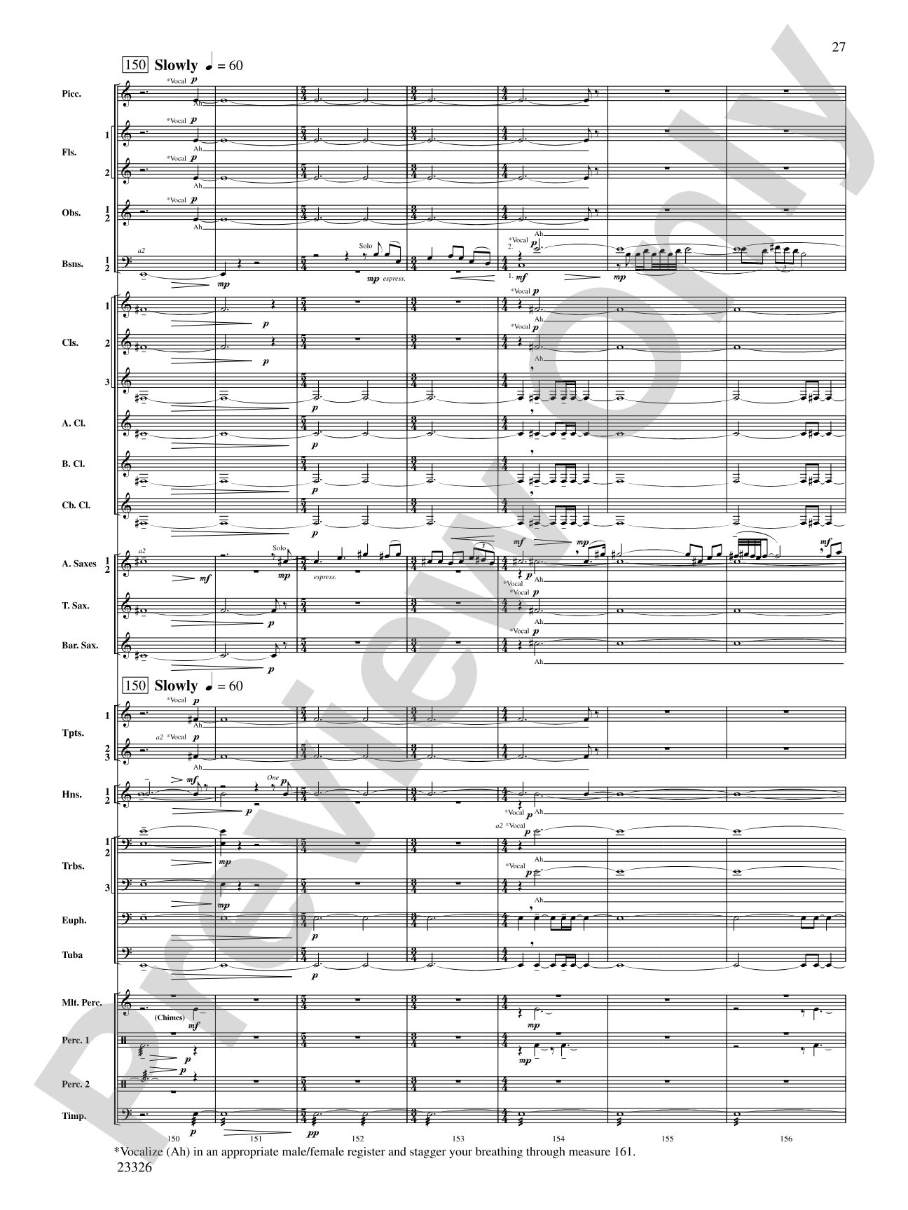 Fantasia (on "Black Is the Color of My True Love's Hair"): Concert Band Conductor Score & Parts