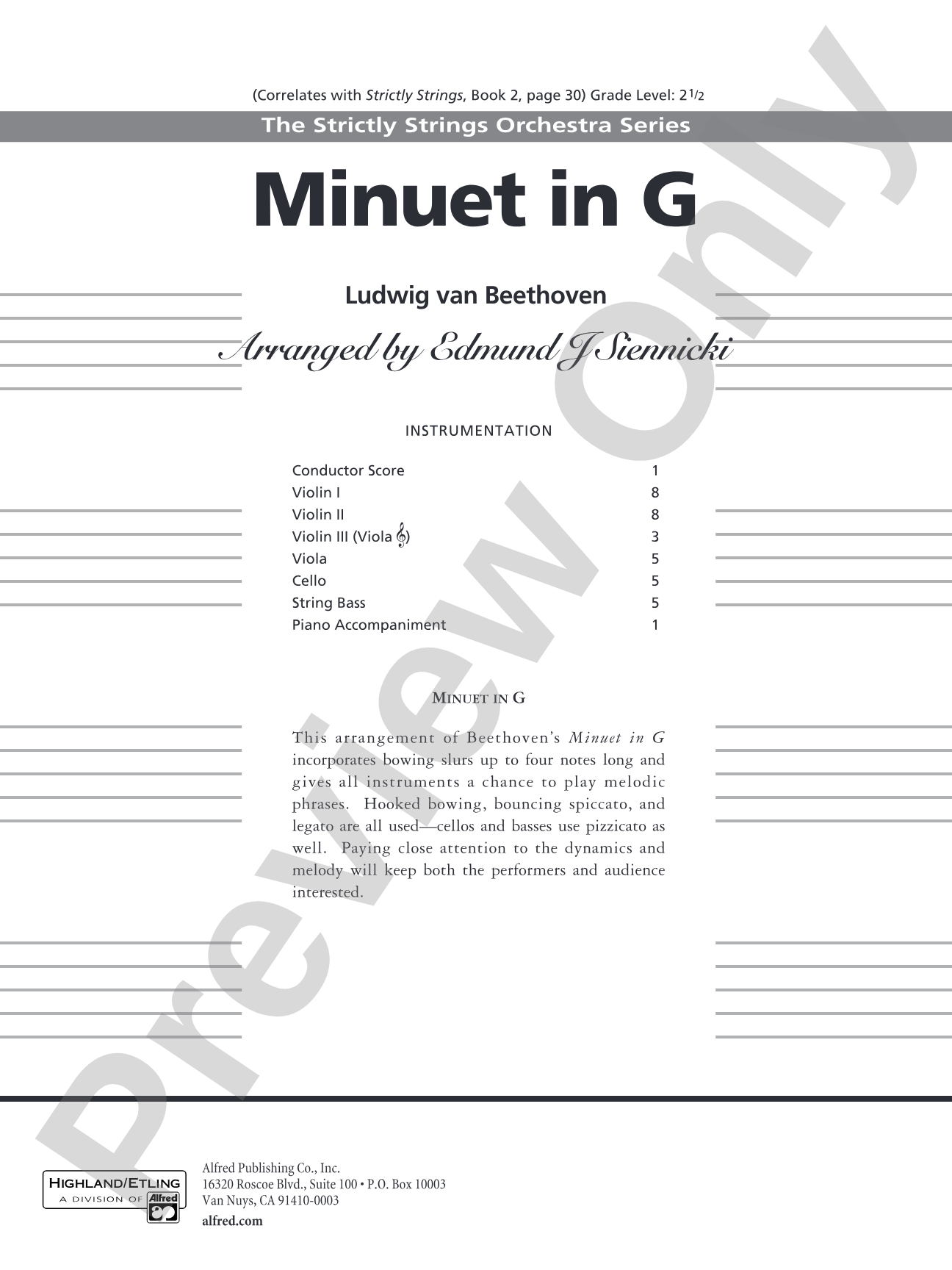 Minuet in G
