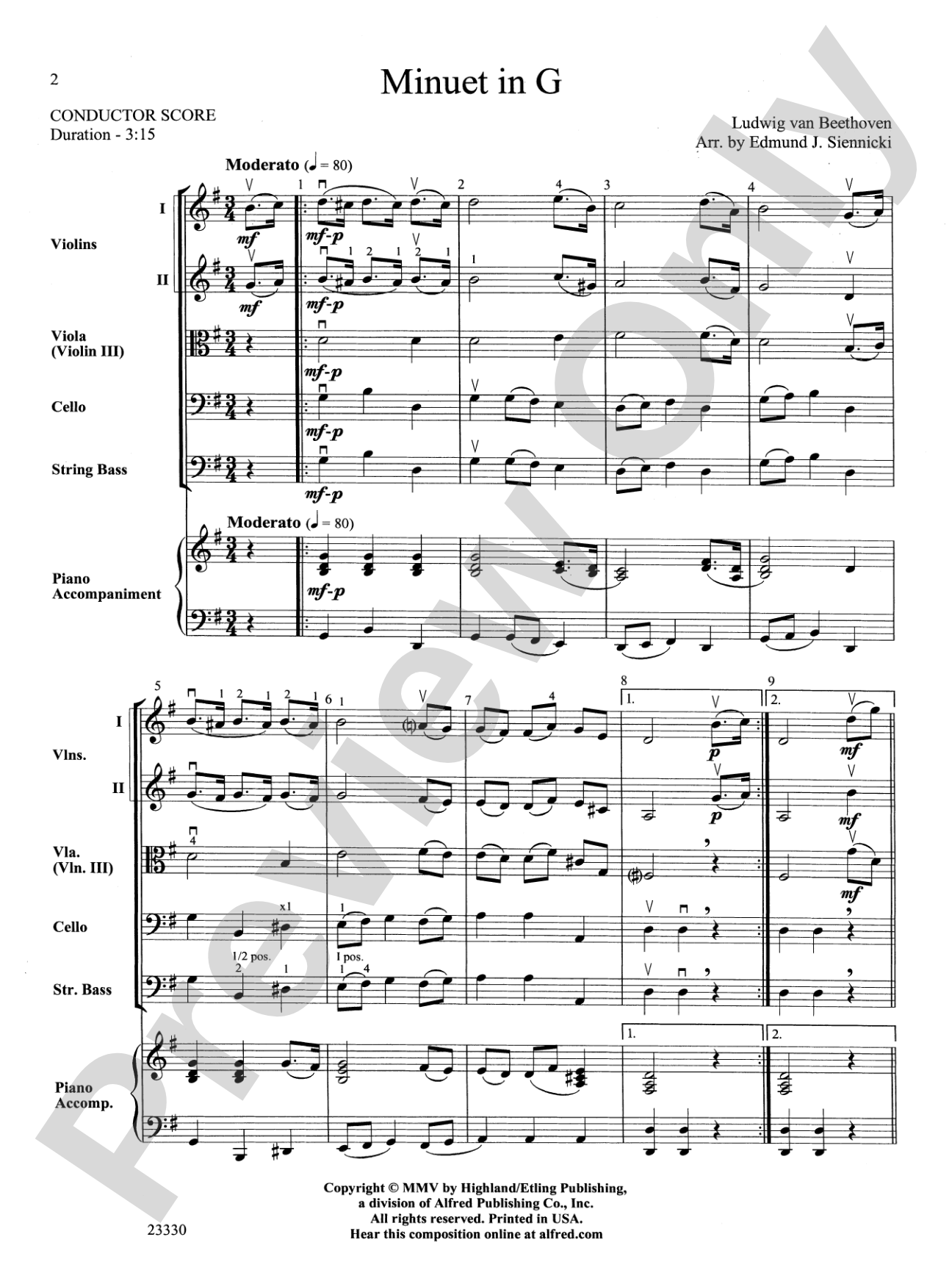 Minuet in G