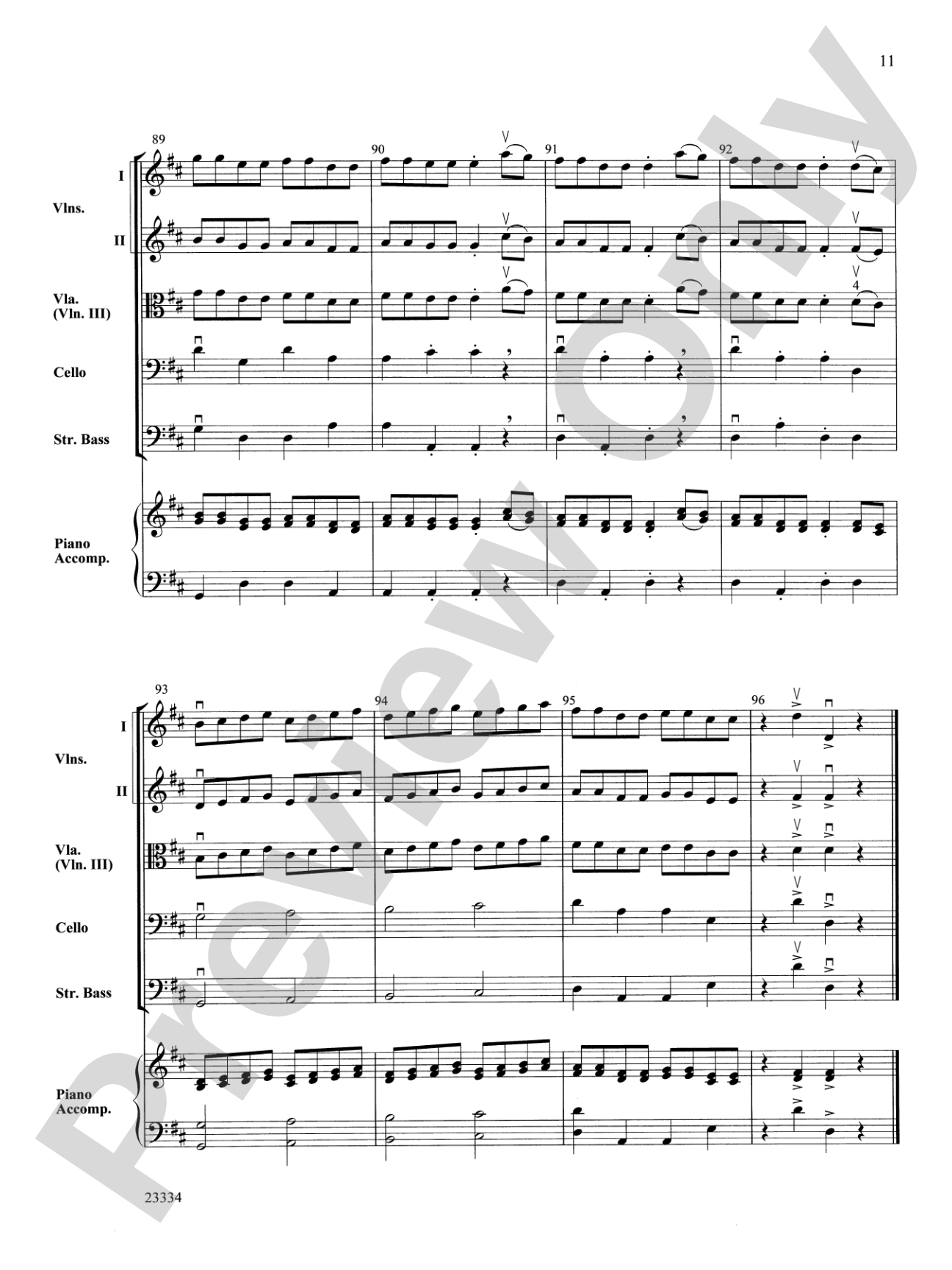 Dance of the Brewster Bears: String Orchestra Conductor Score & Parts