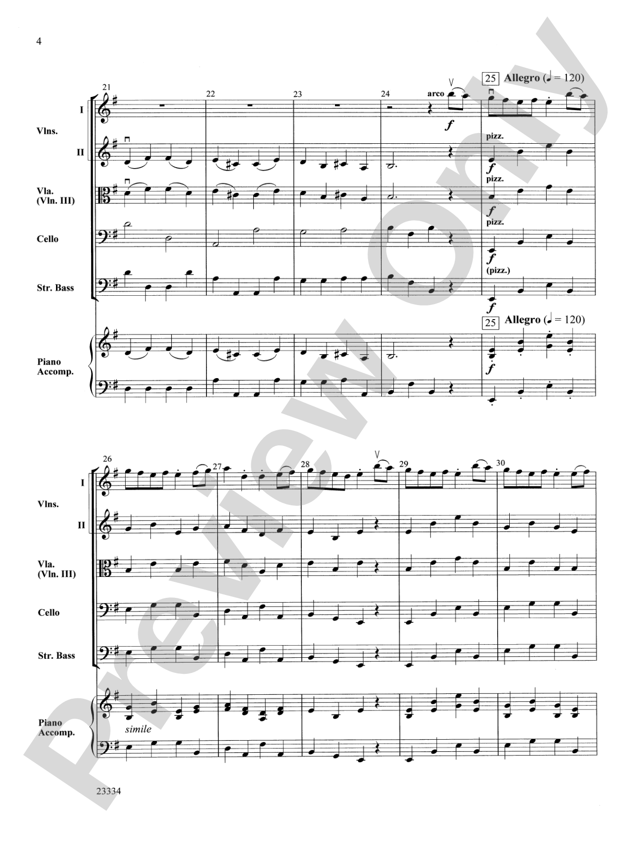 Dance of the Brewster Bears: String Orchestra Conductor Score & Parts