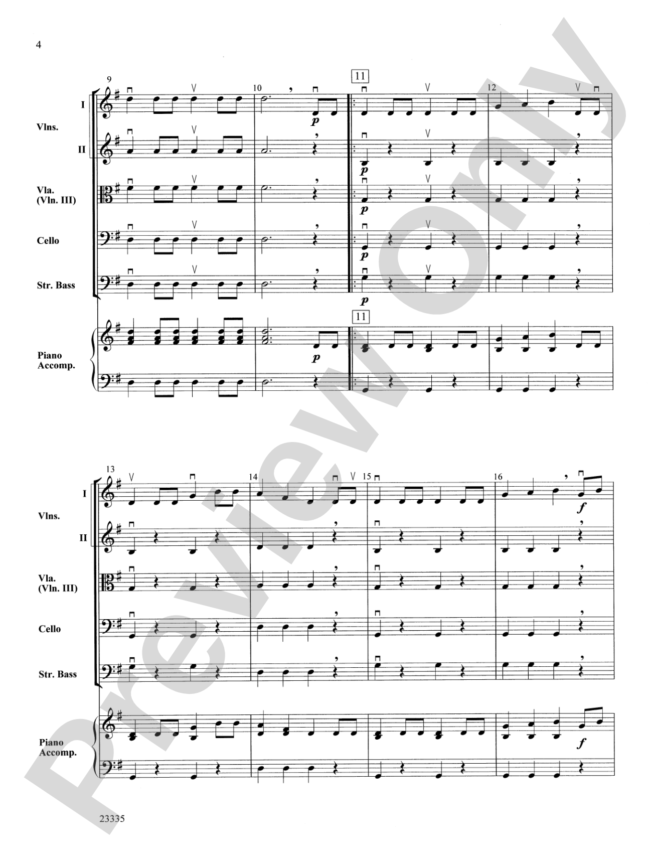 William Tell Overture: String Orchestra Conductor Score & Parts