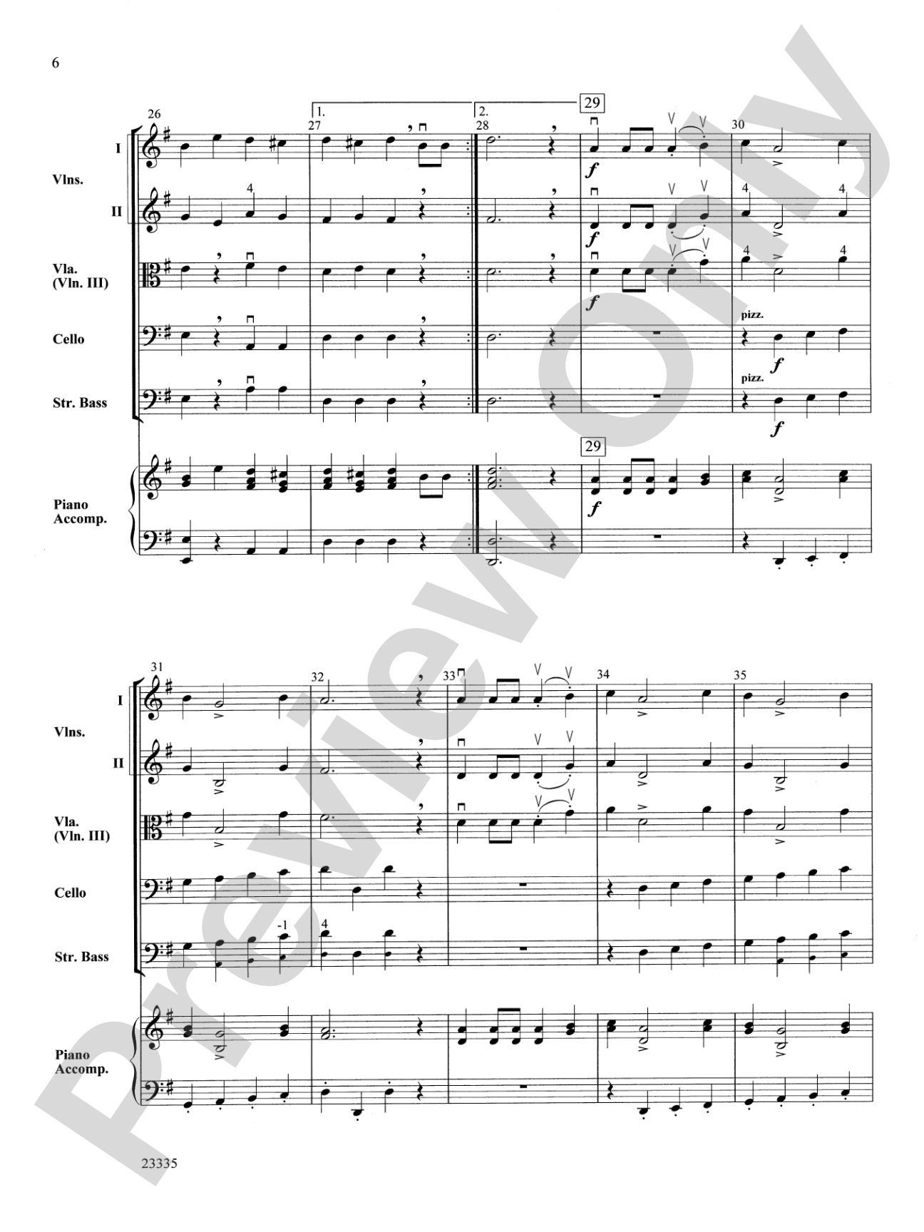 William Tell Overture: String Orchestra Conductor Score & Parts
