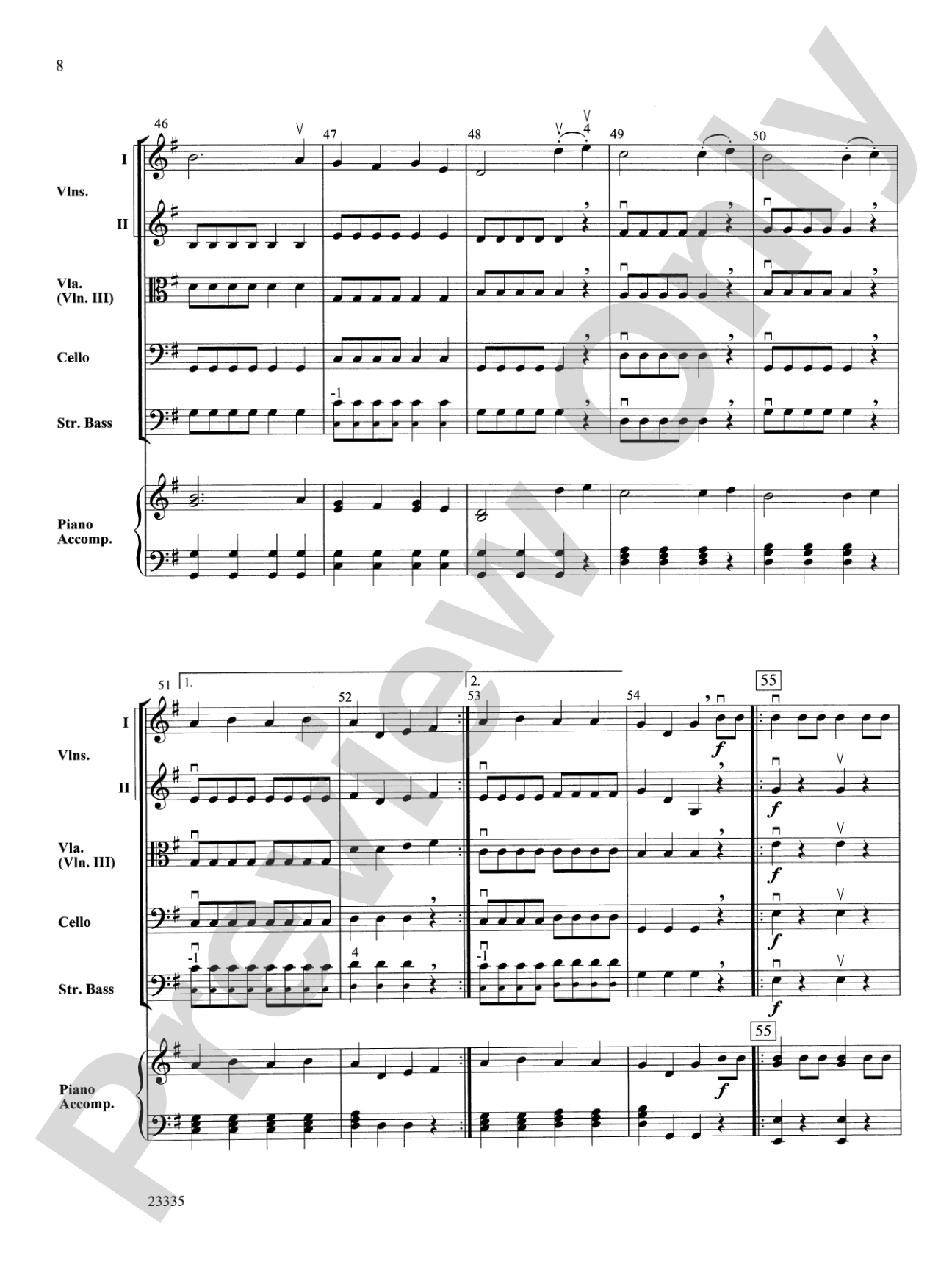 William Tell Overture: String Orchestra Conductor Score & Parts