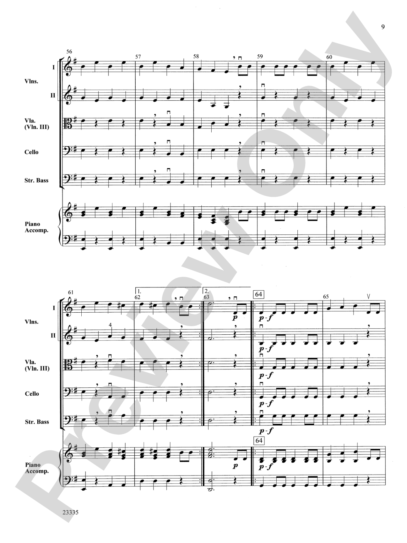 William Tell Overture: String Orchestra Conductor Score & Parts