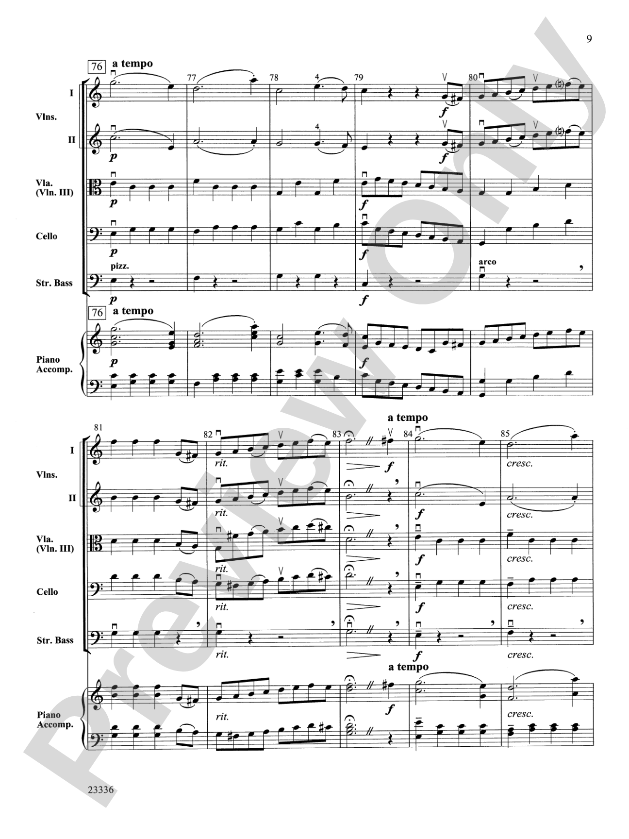 Symphony No. 3 - Eroica (4th Movement): String Orchestra Conductor Score & Parts