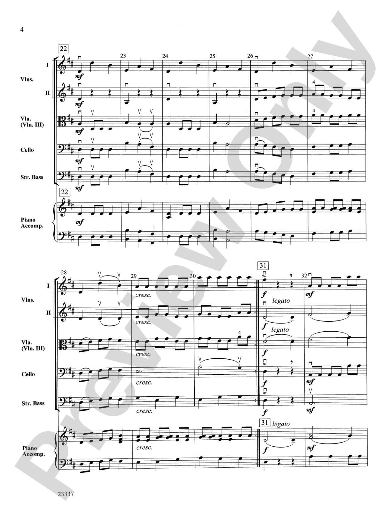 December Fanfare: String Orchestra Conductor Score & Parts