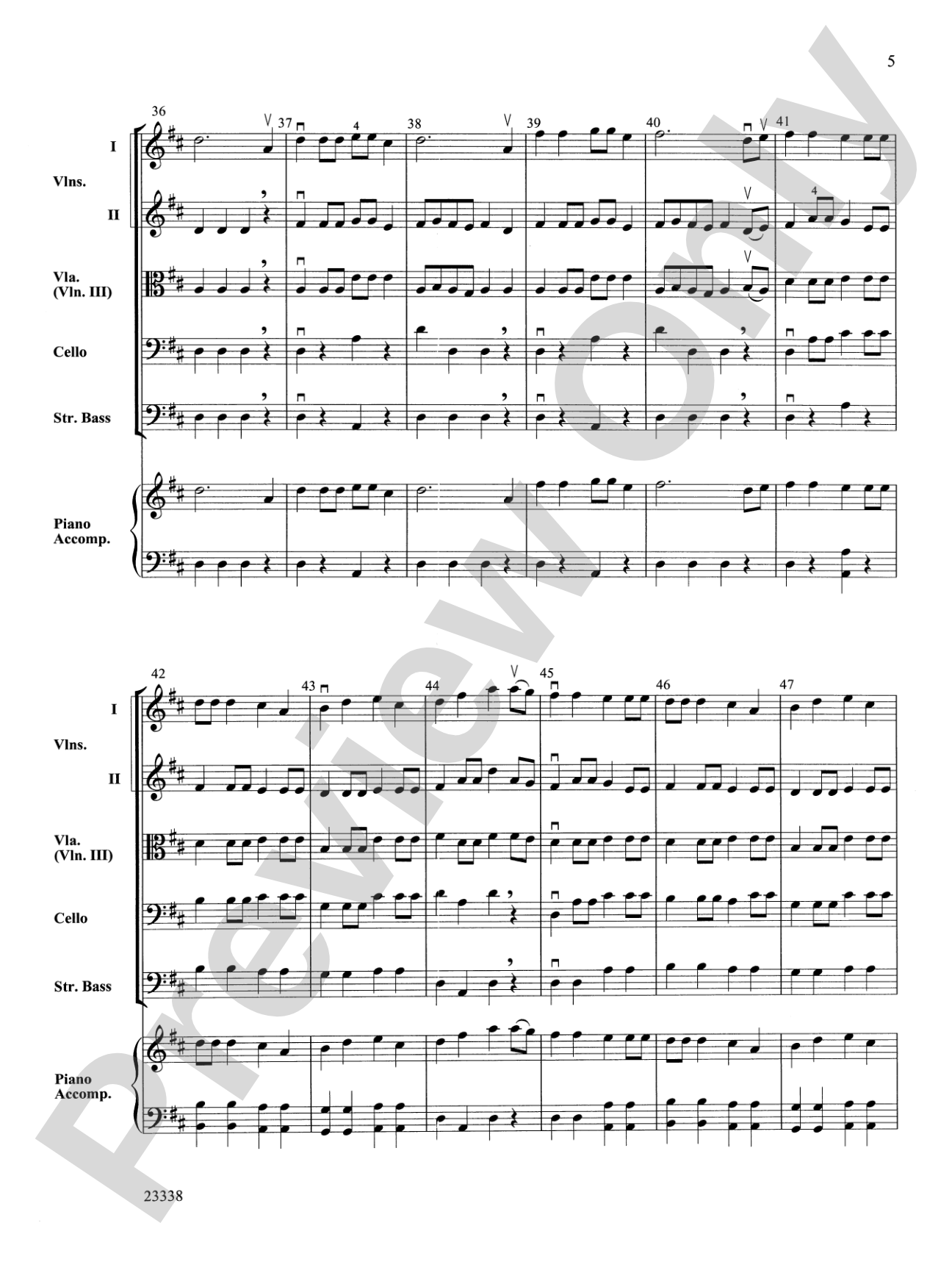 In Good Old Colony Times: String Orchestra Conductor Score & Parts
