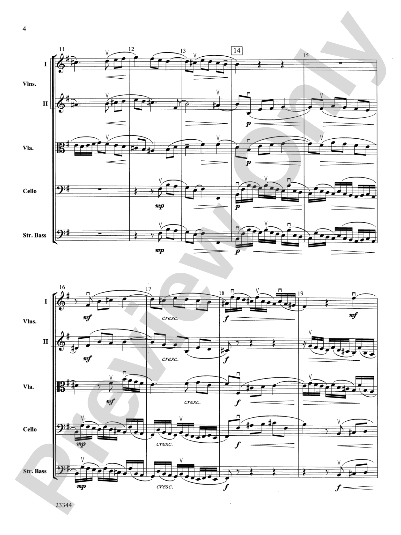 Sinfonia No. 7: String Orchestra Conductor Score & Parts