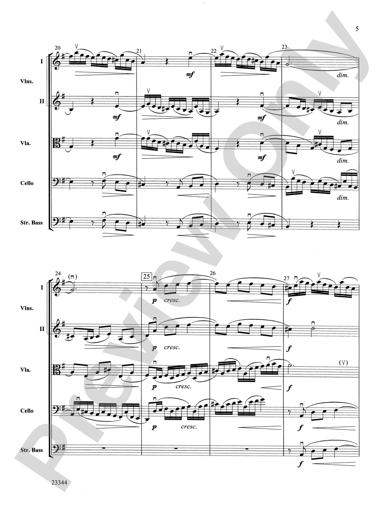 Sinfonia No. 7: String Orchestra Conductor Score & Parts