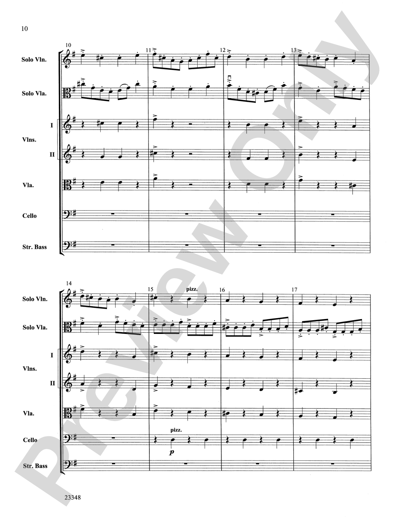 Air and Rigaudon: String Orchestra Conductor Score & Parts