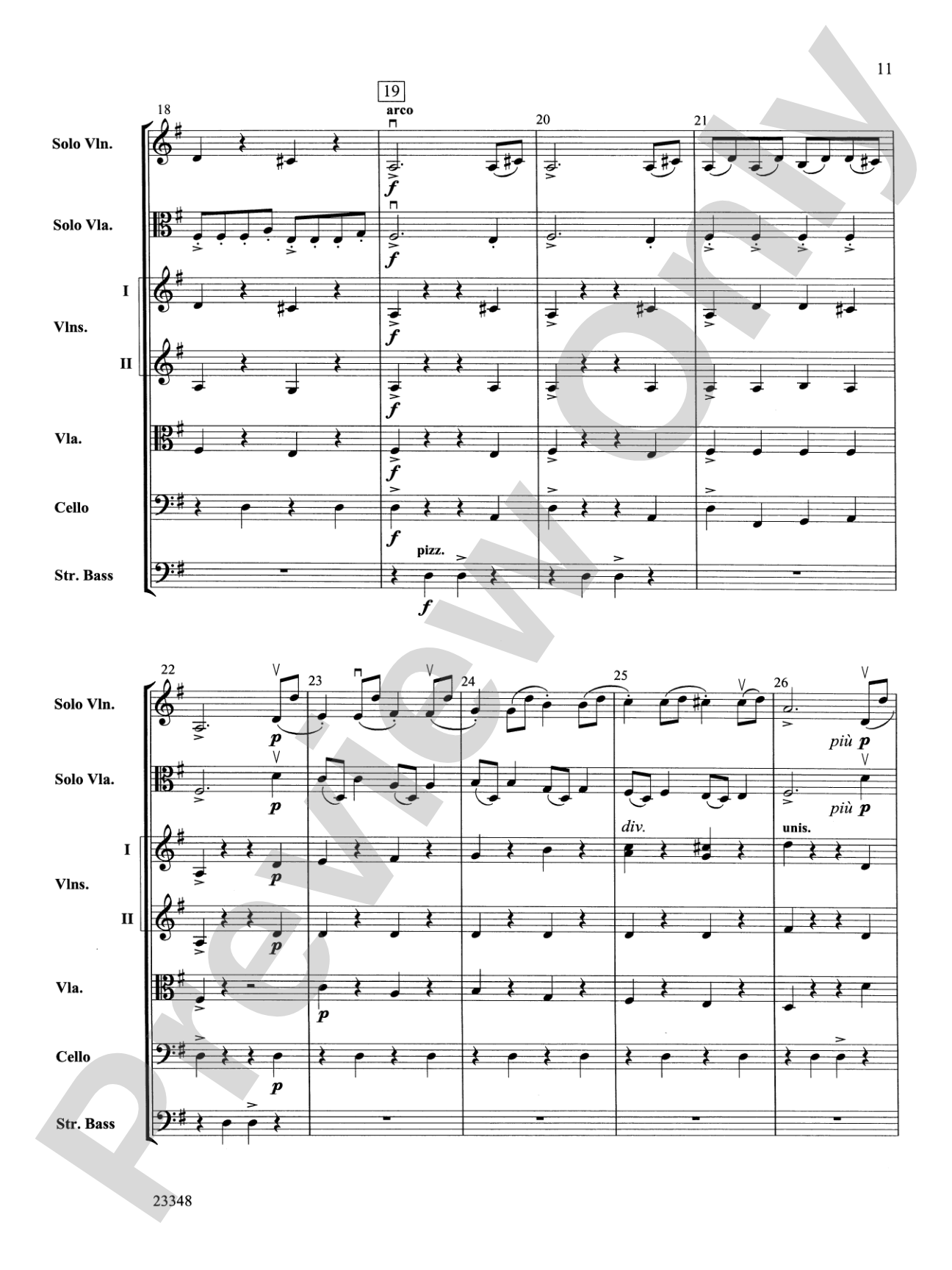Air and Rigaudon: String Orchestra Conductor Score & Parts
