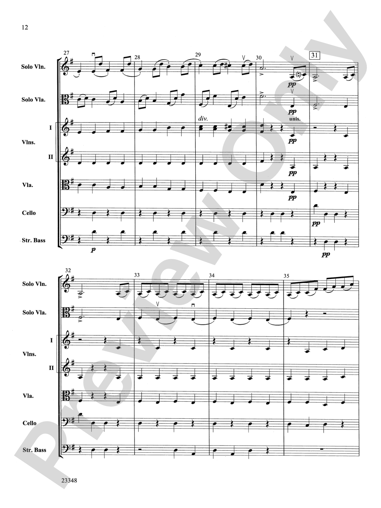 Air and Rigaudon: String Orchestra Conductor Score & Parts